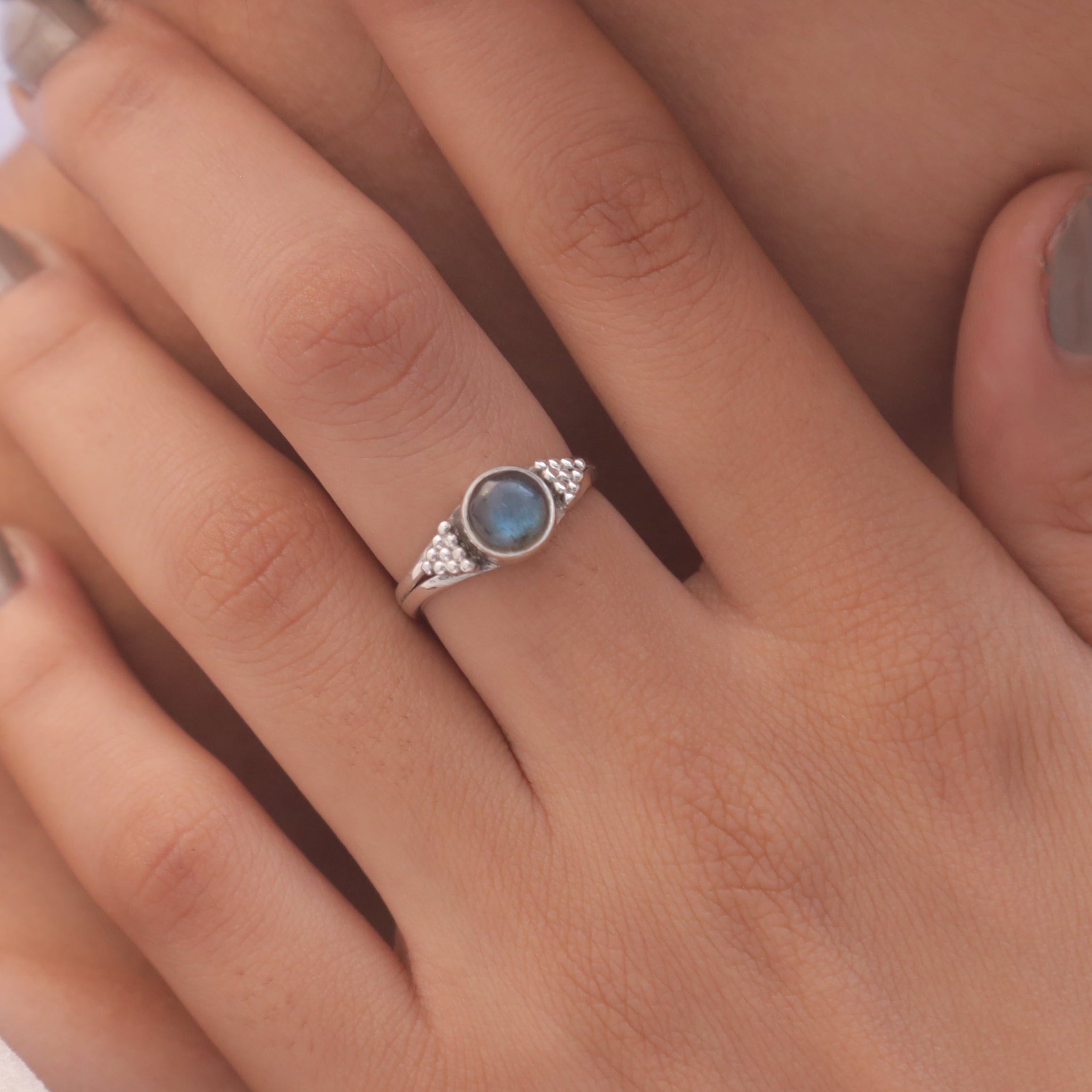 Labradorite Sterling Silver Ring