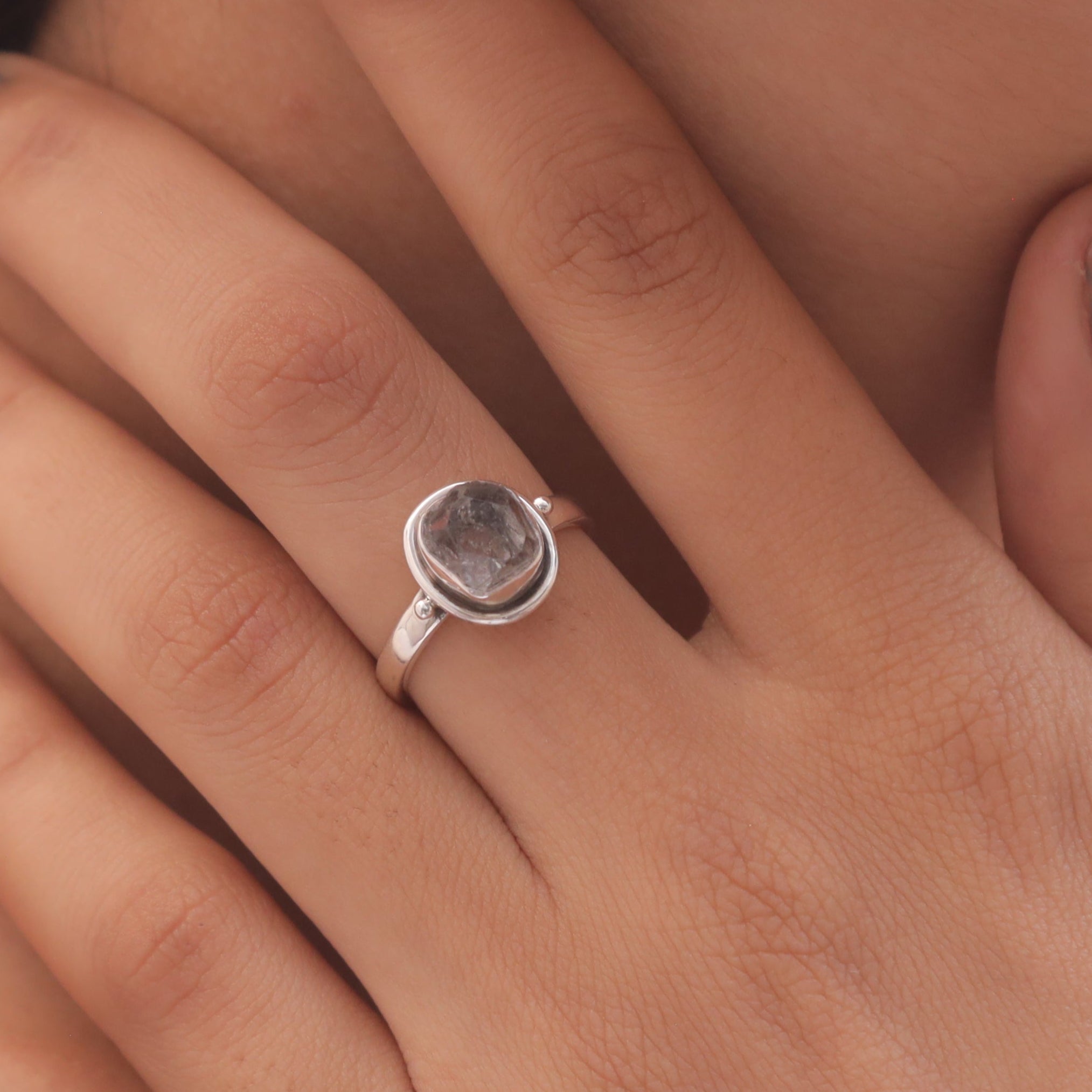 Herkimer Sterling Silver Ring
