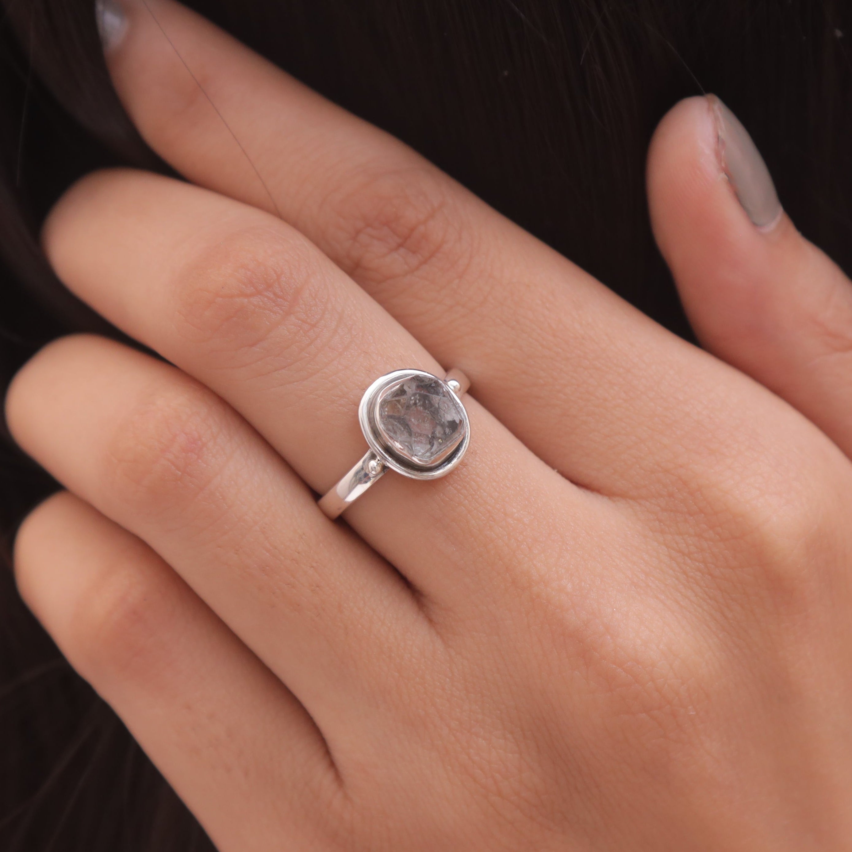 Herkimer Sterling Silver Ring