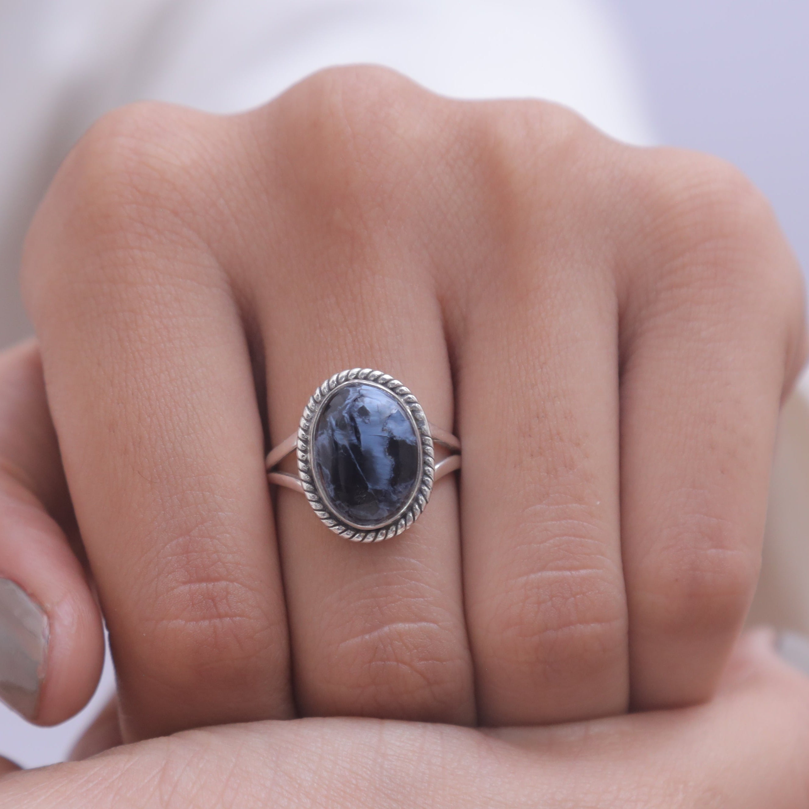 Pietersite Sterling Silver Ring