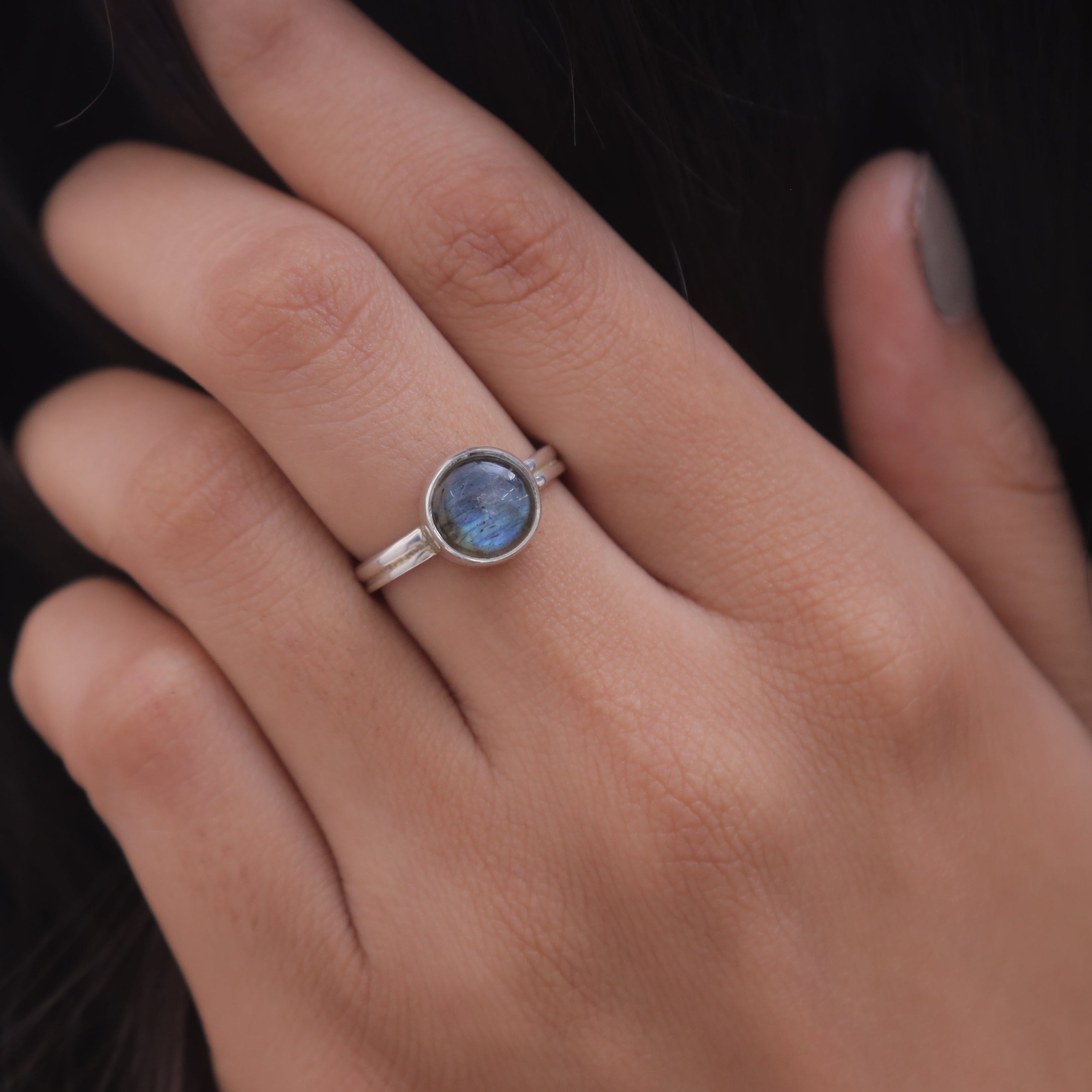 Labradorite Sterling Silver Ring