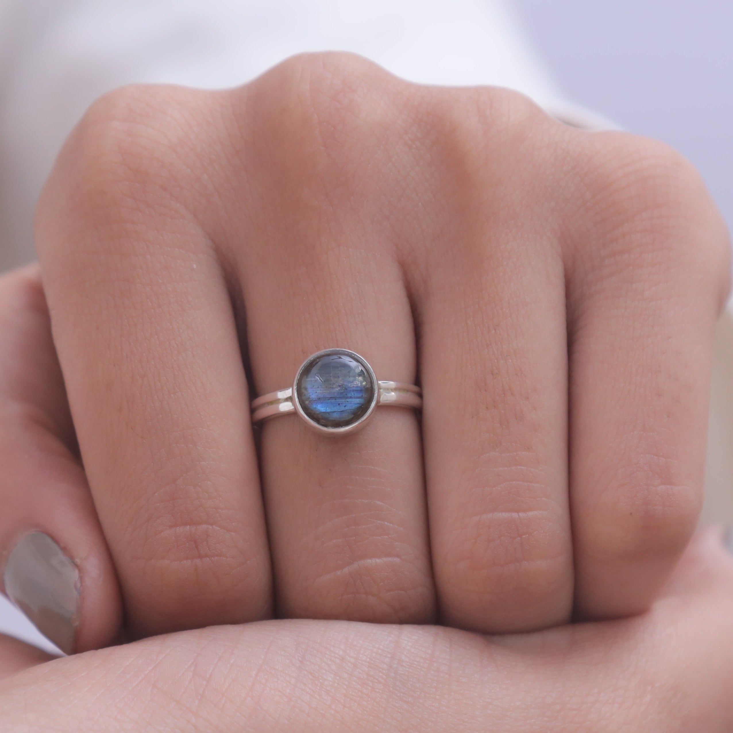 Labradorite Sterling Silver Ring