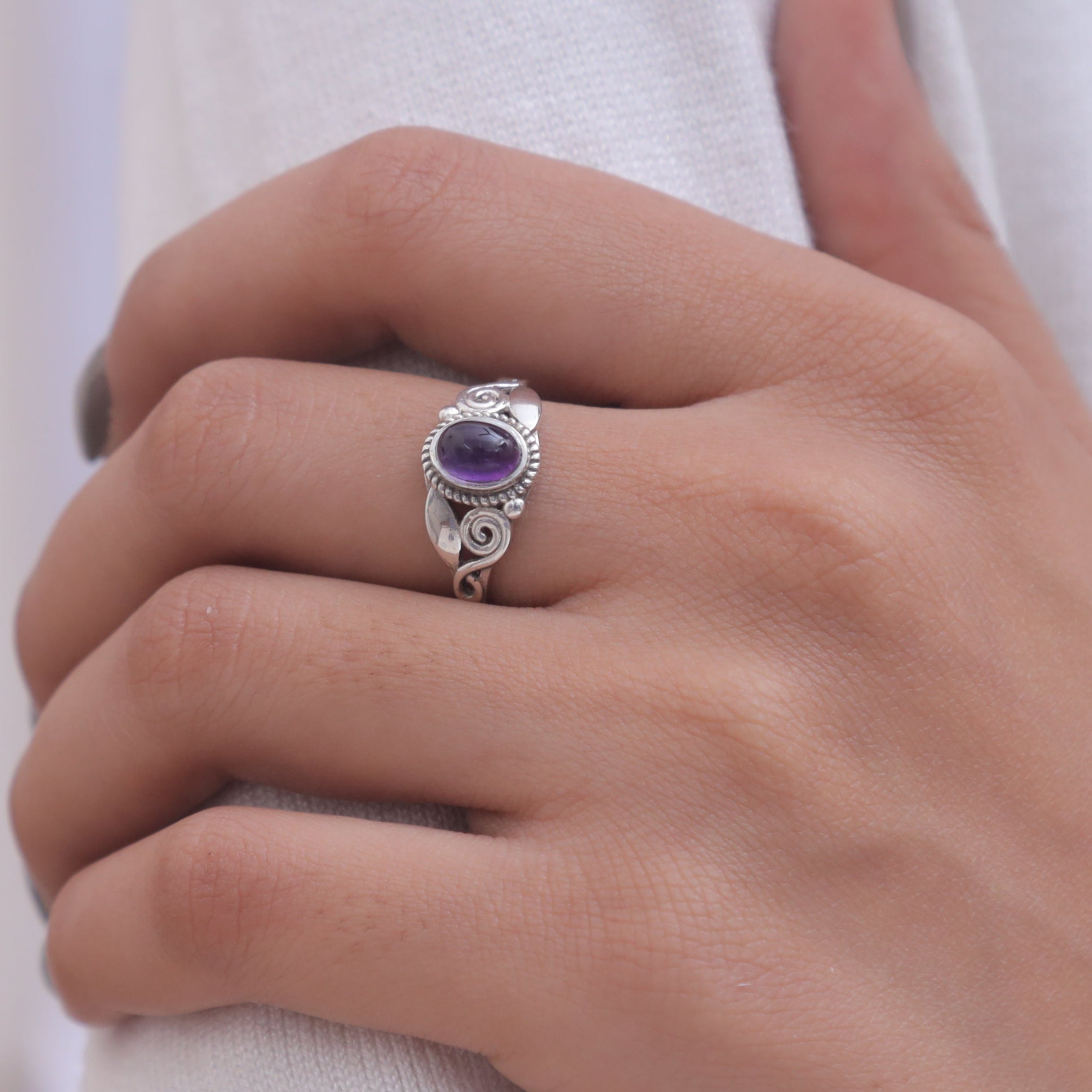 Amethyst Sterling Silver Ring