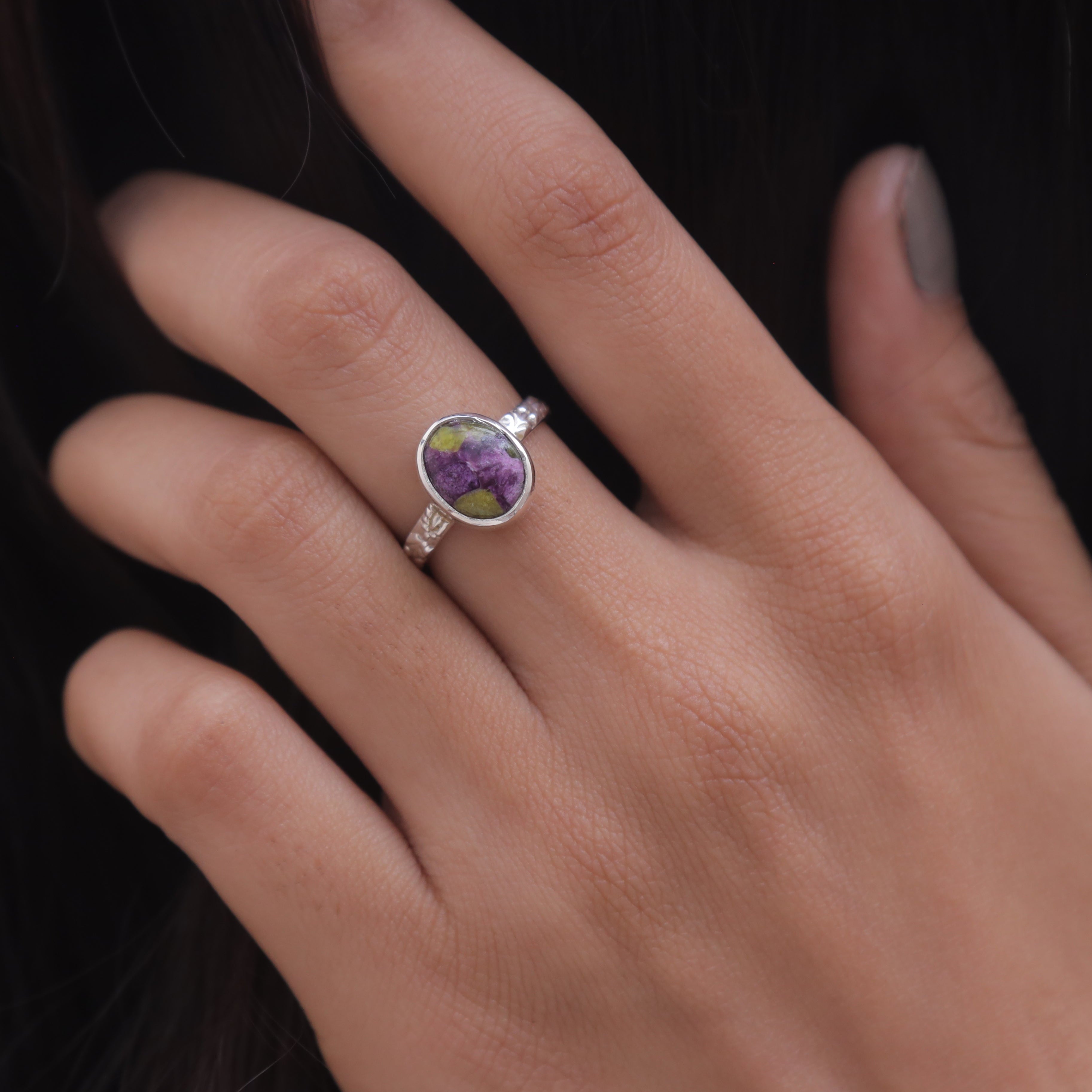 Atlantisite Sterling Silver Ring