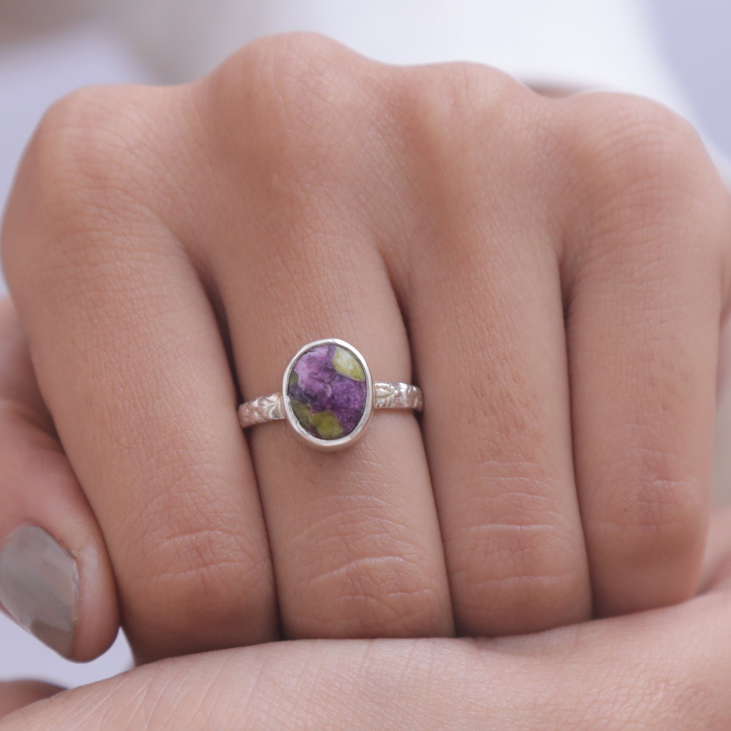 Atlantisite Sterling Silver Ring
