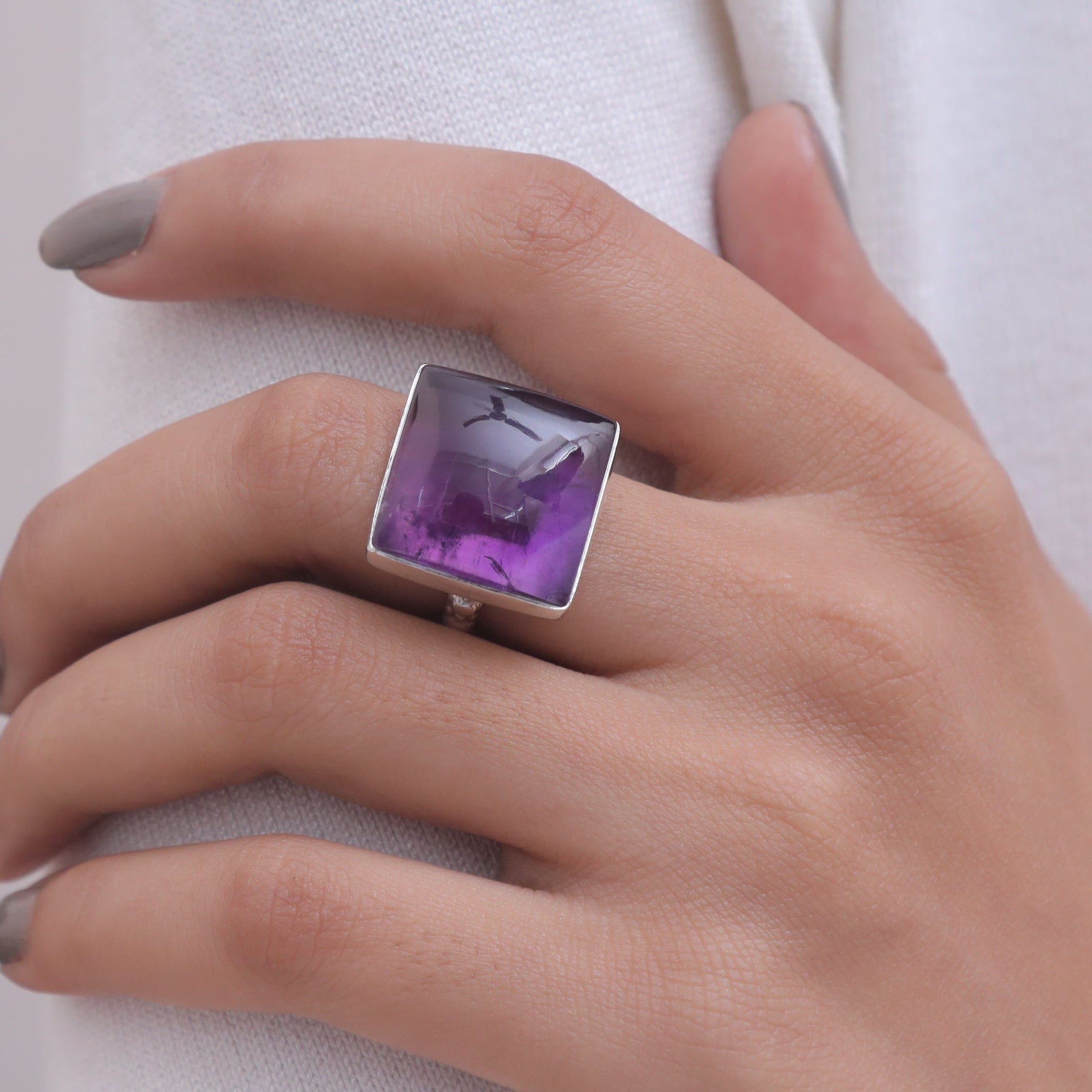Amethyst Sterling Silver Ring
