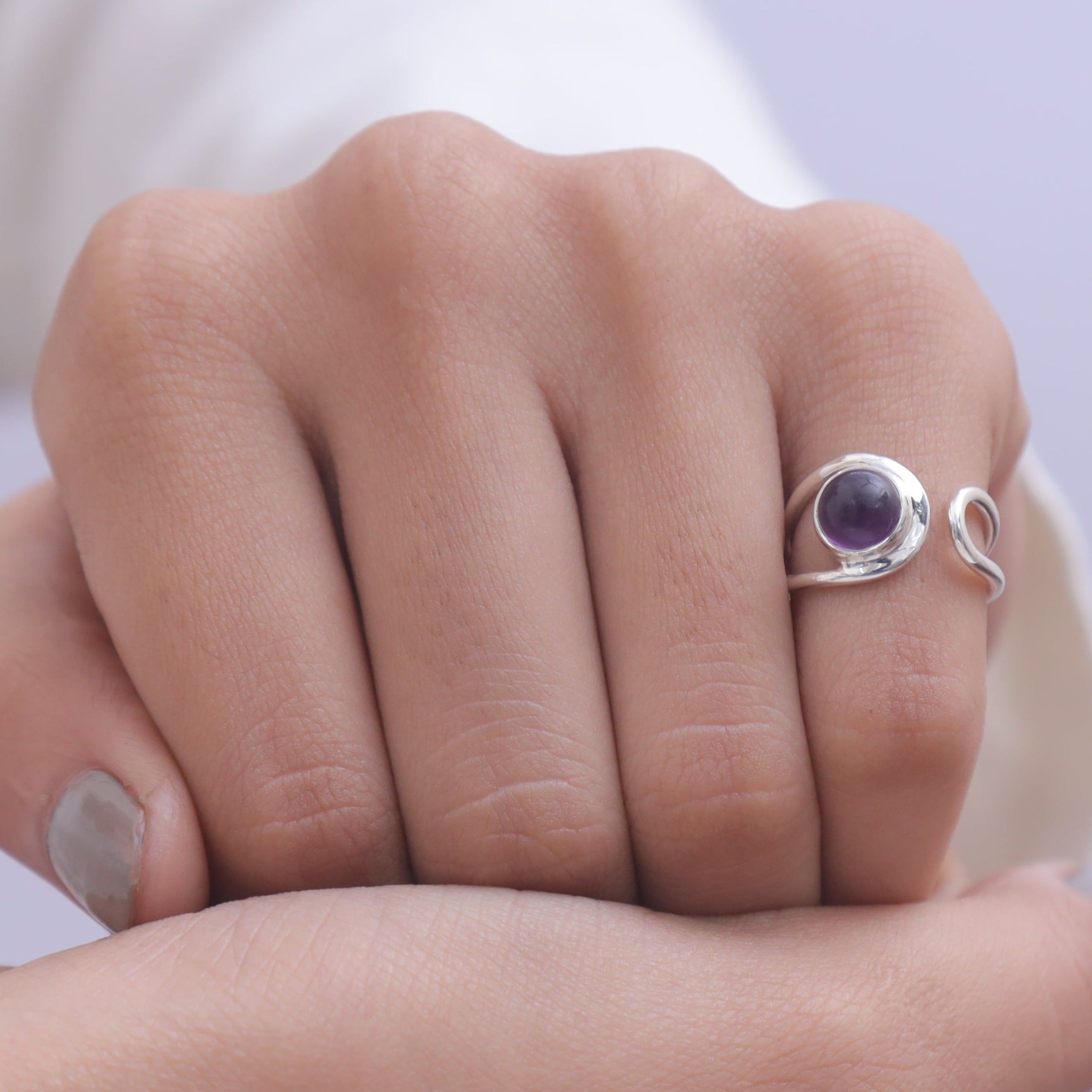 Amethyst Sterling Silver Ring