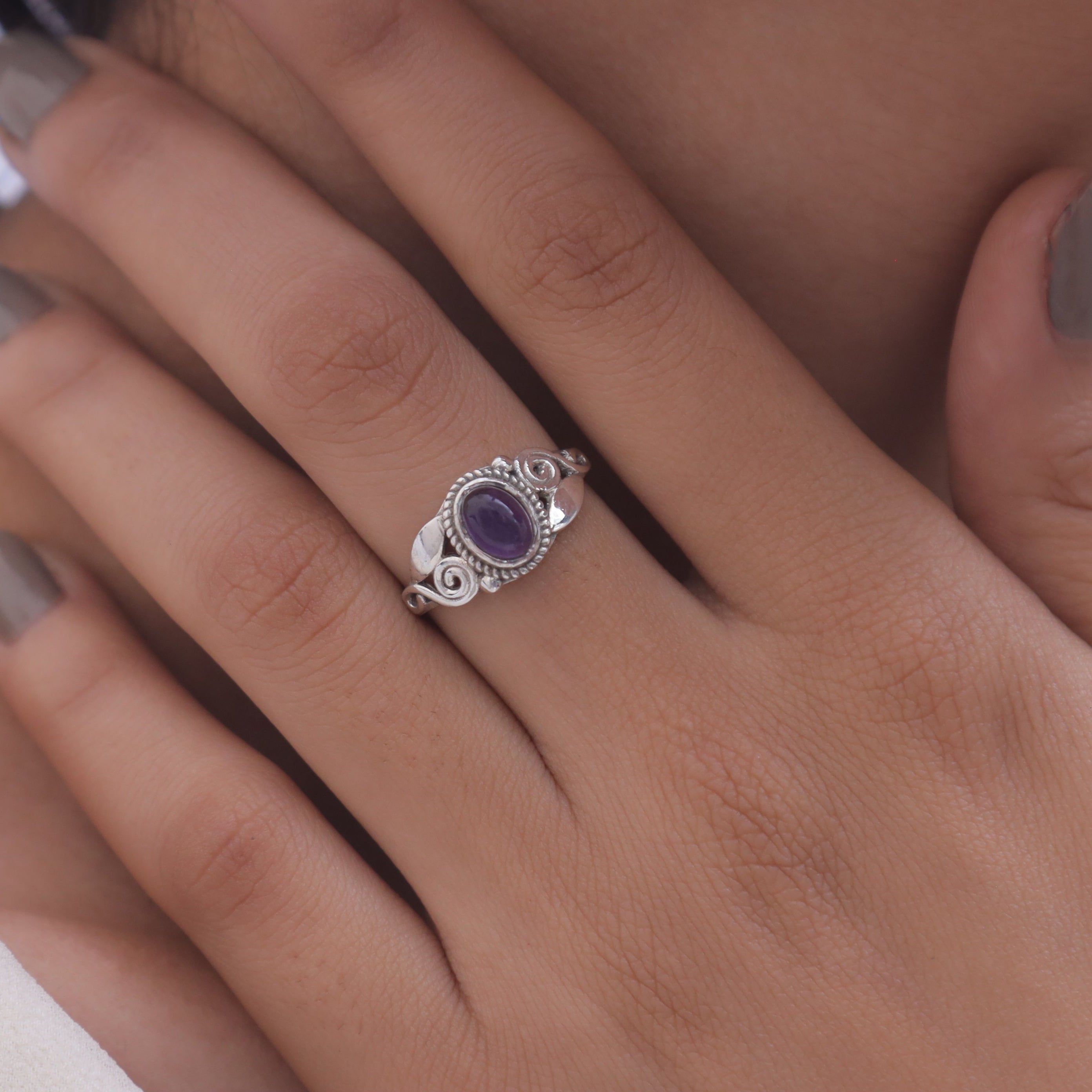 Amethyst Sterling Silver Ring