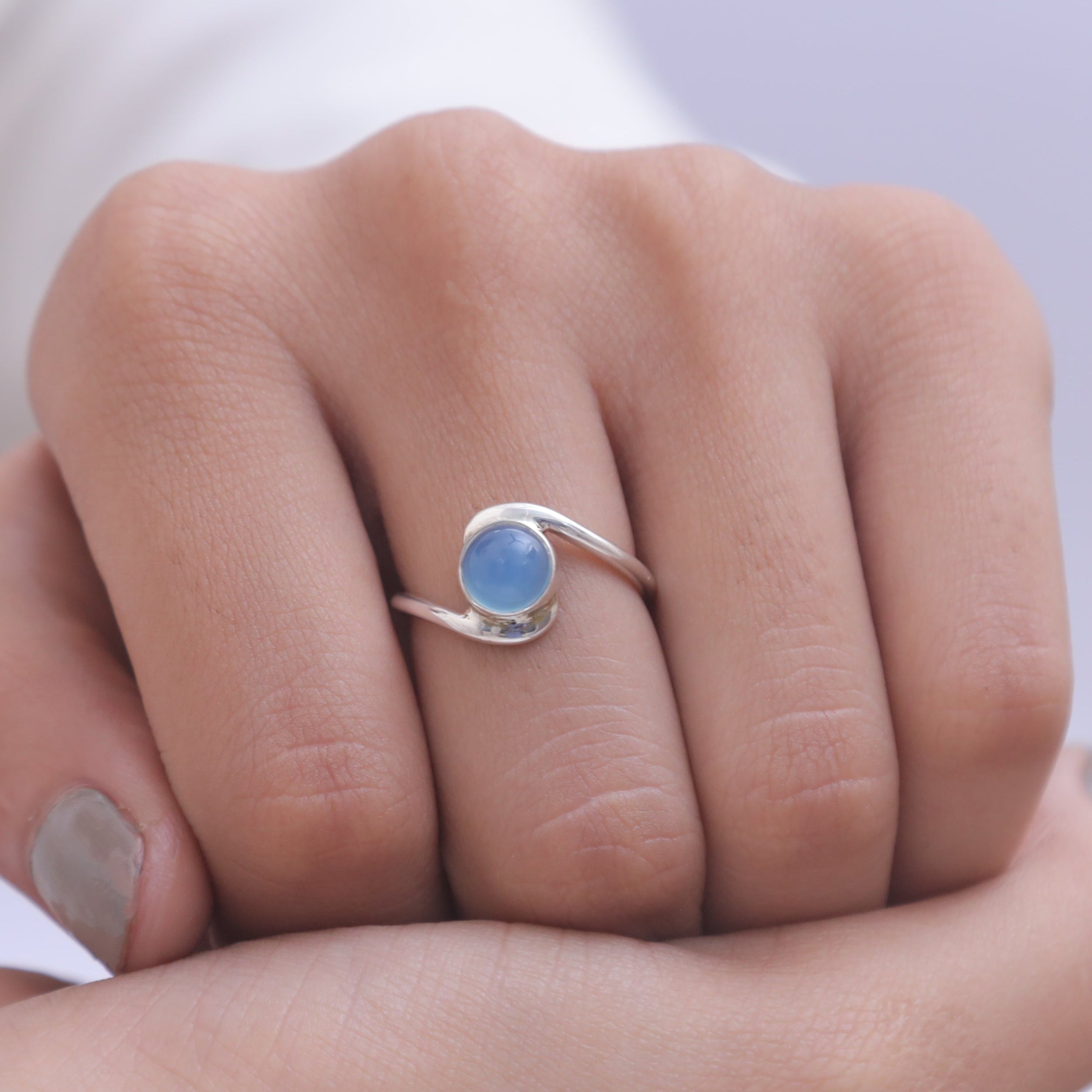 Aquamarine 925 Sterling Silver Ring
