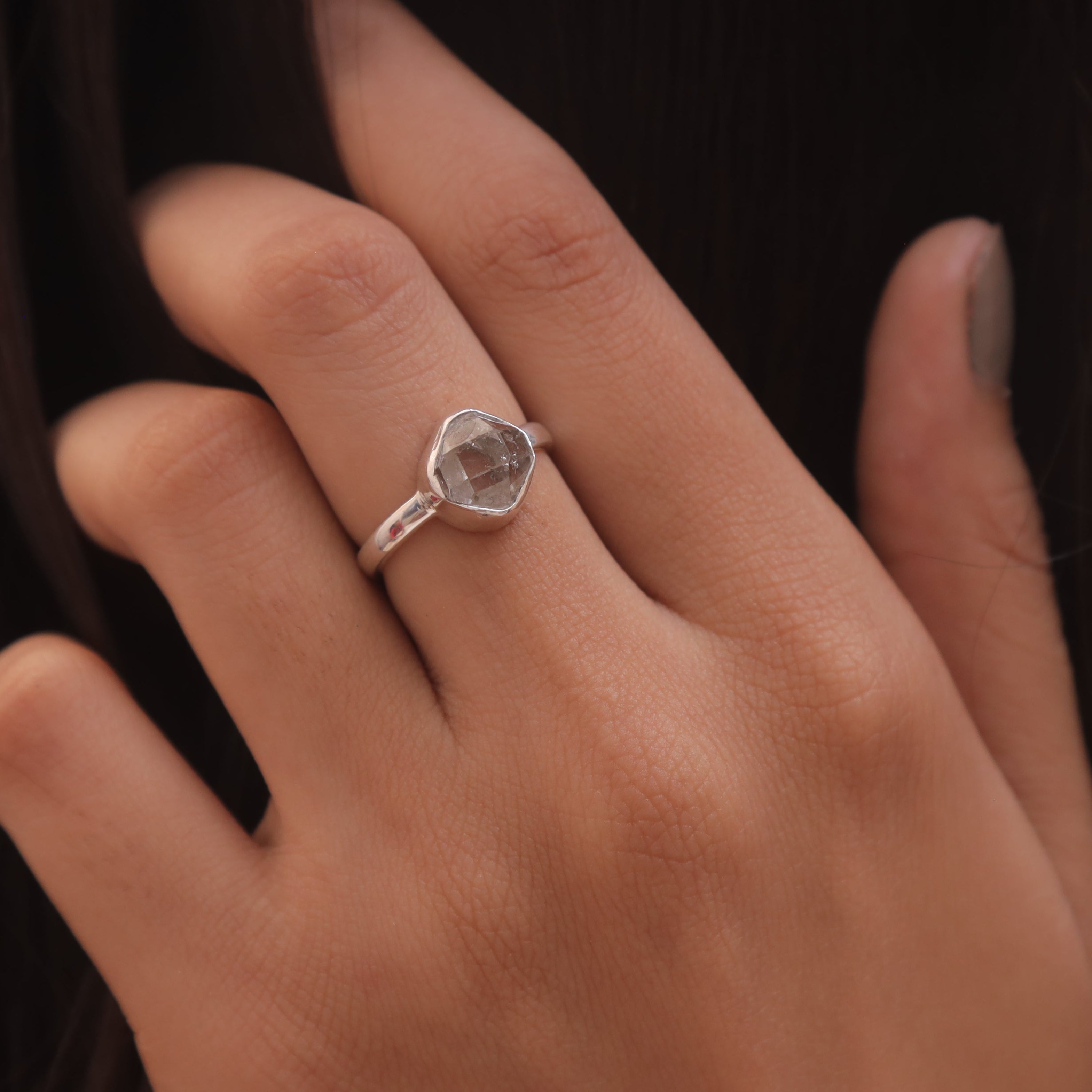 Herkimer Sterling Silver Ring