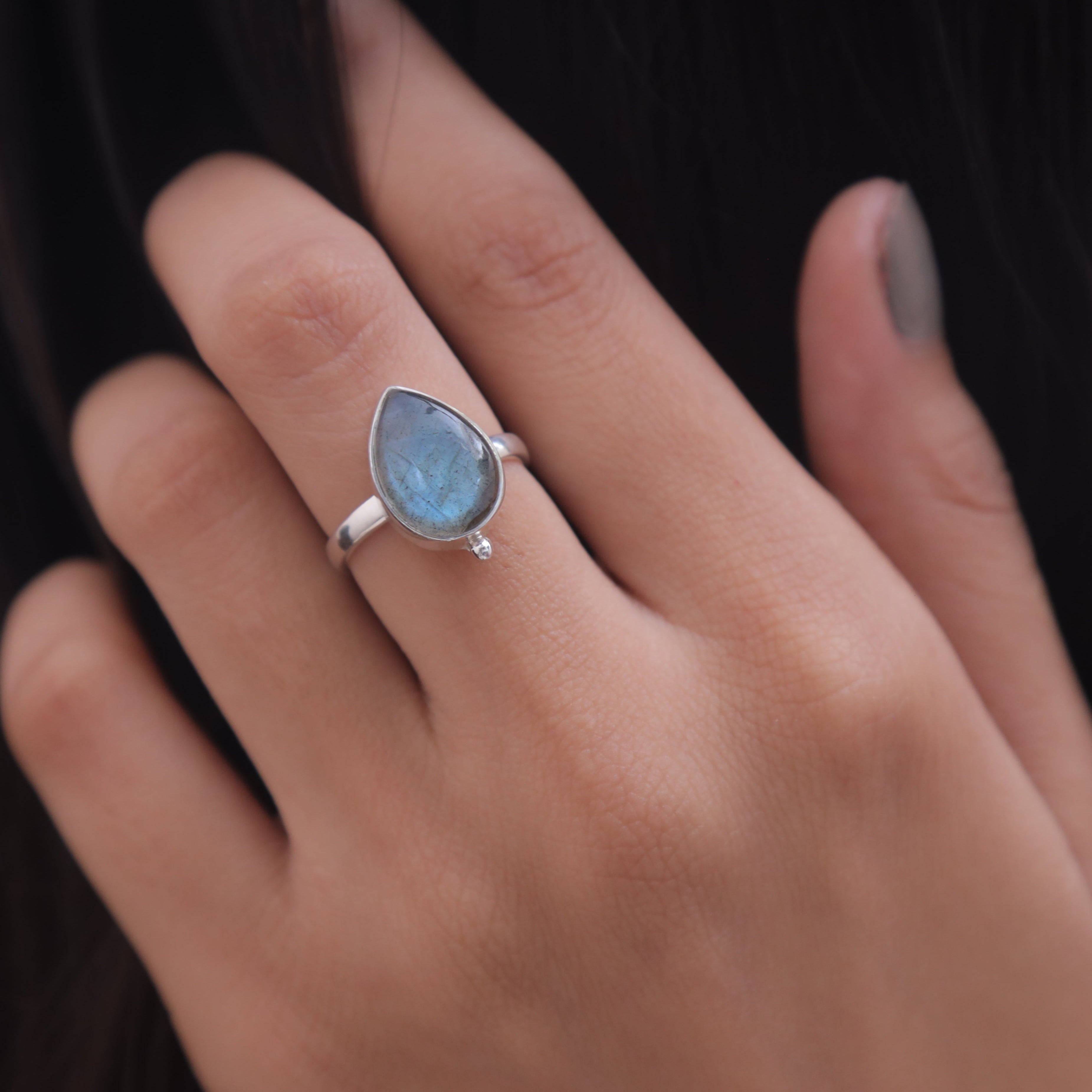 Labradorite Sterling Silver Ring