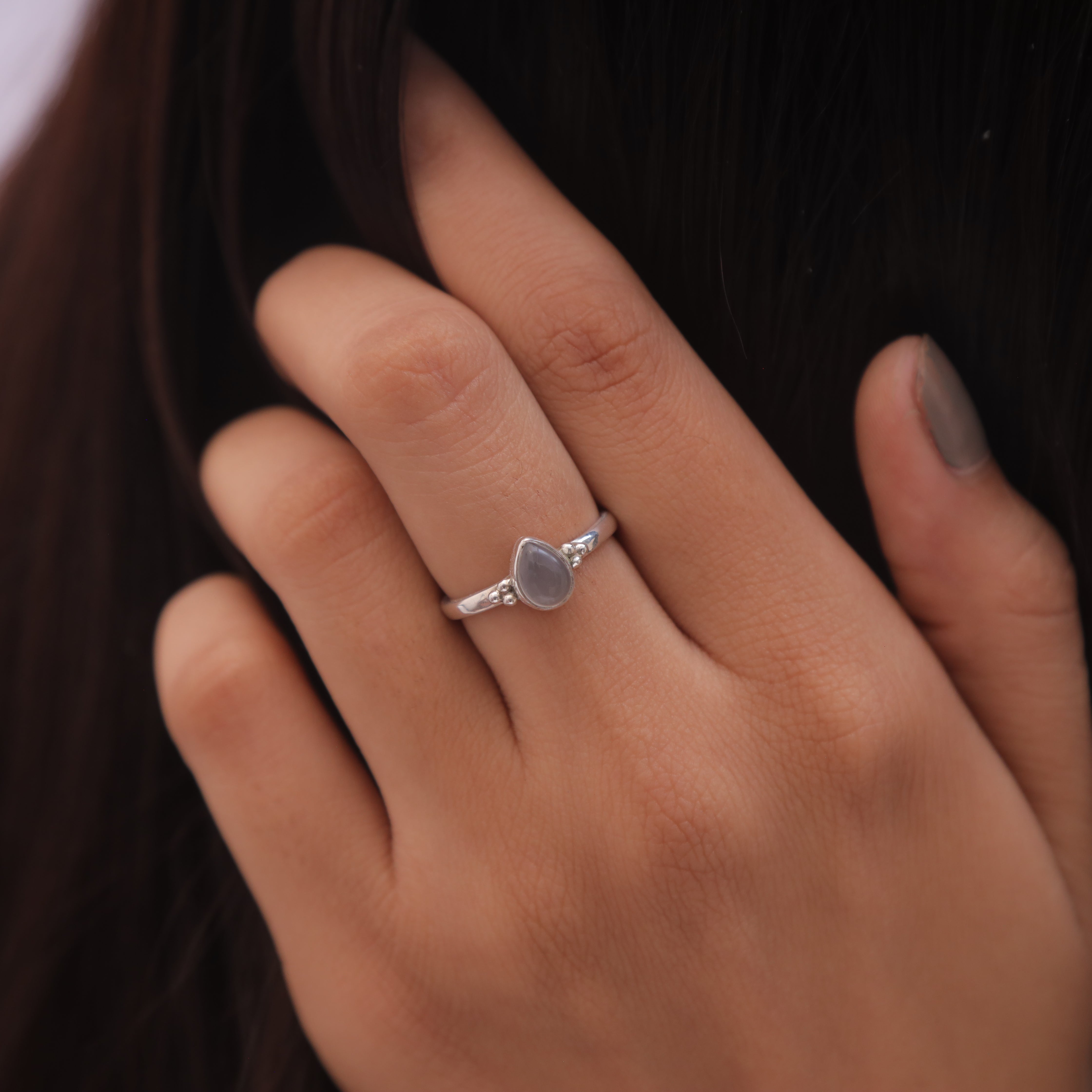 Rose Quartz Sterling Silver Ring