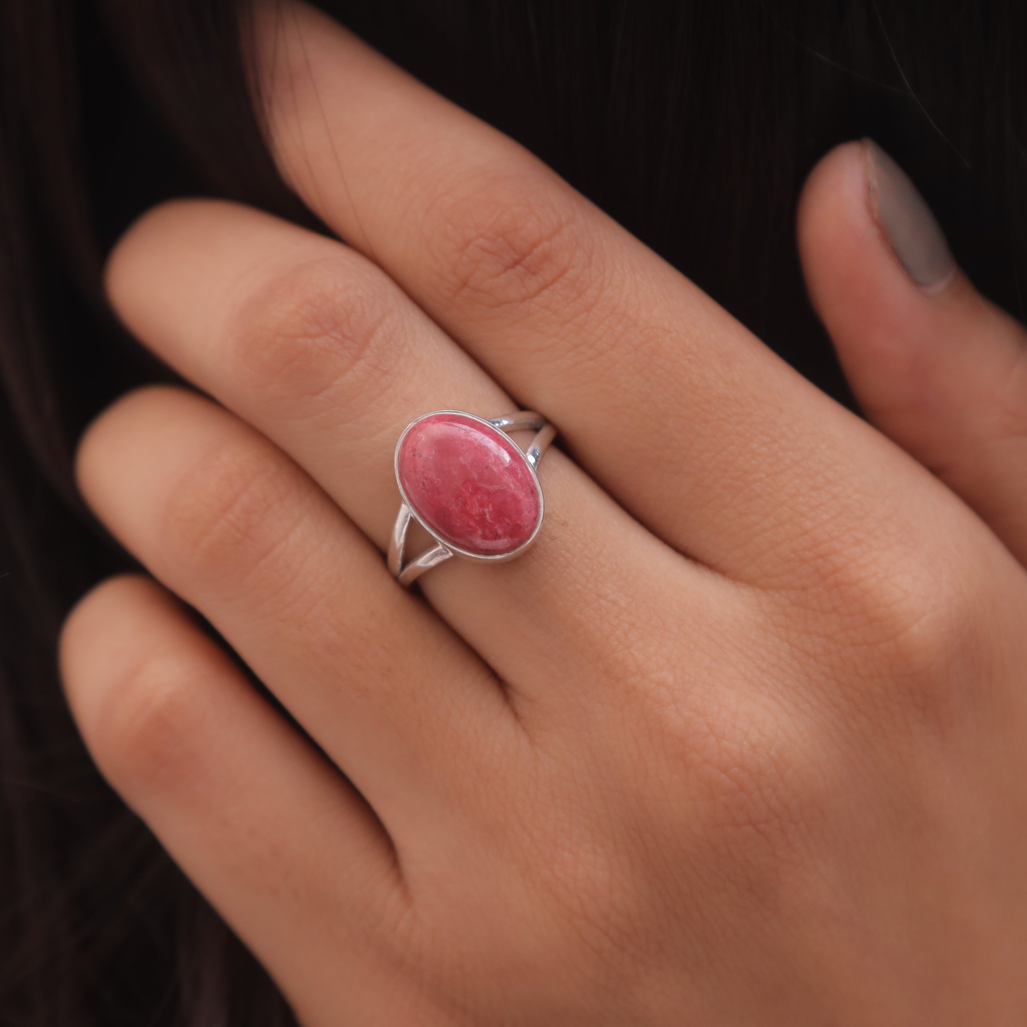 Thulite Sterling Silver Ring