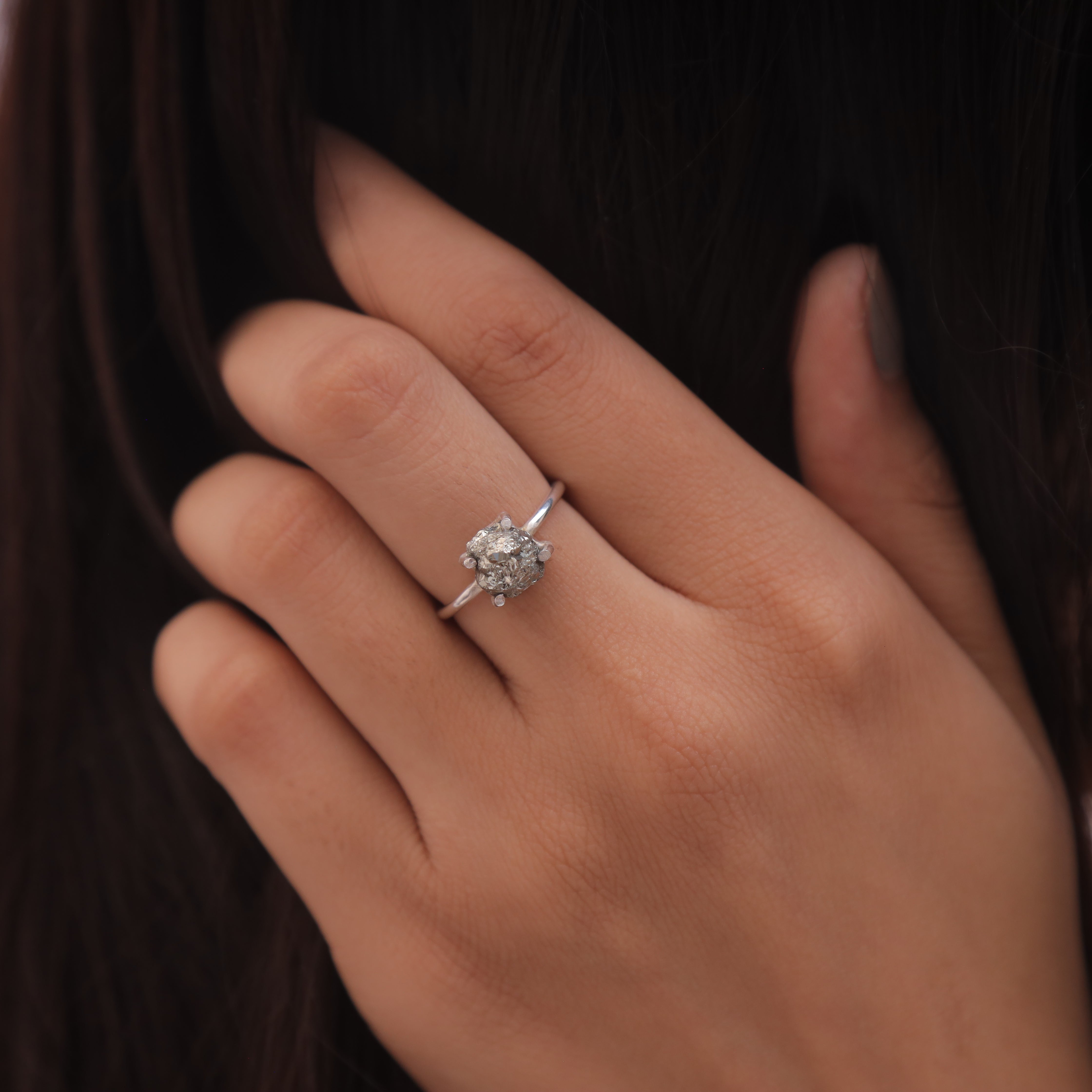 Pyrite Sterling Silver Ring