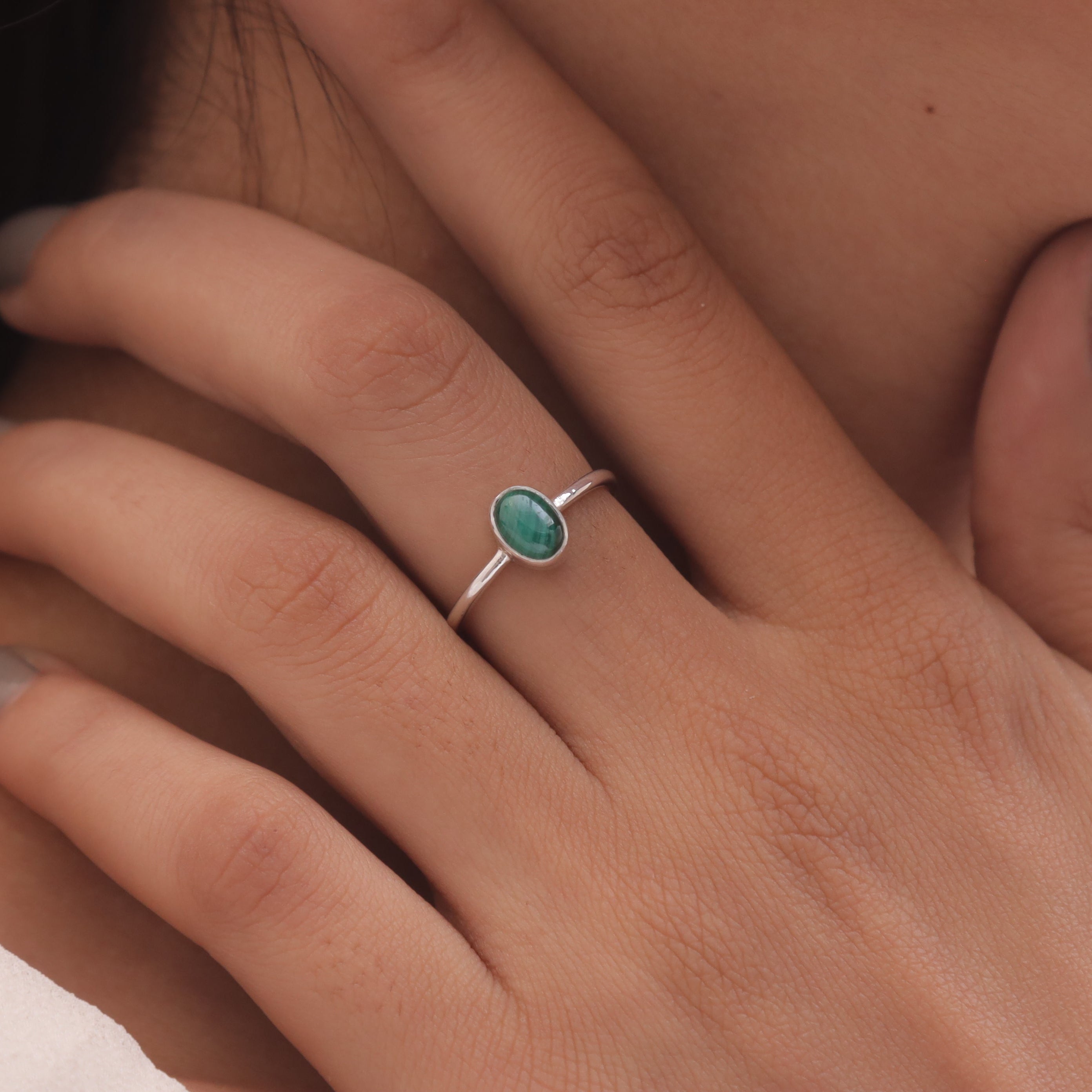 Malachite Sterling Silver Ring