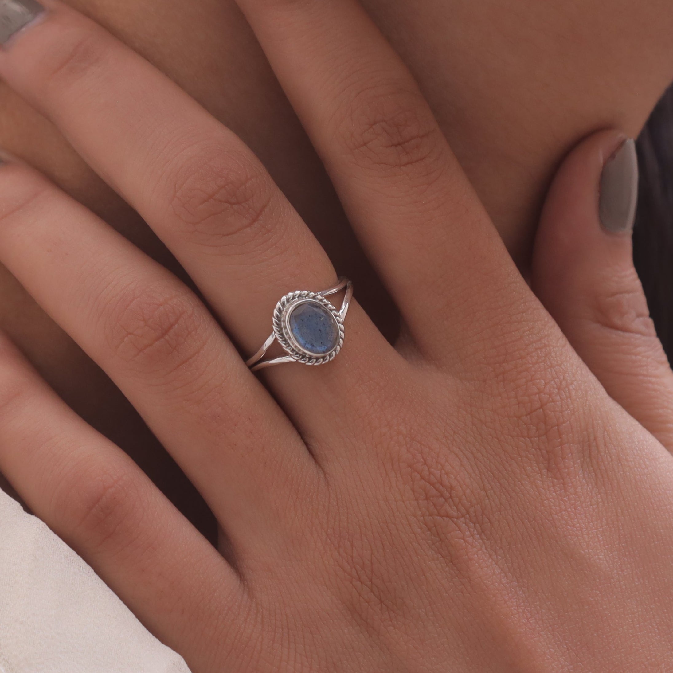 Labradorite Sterling Silver Ring