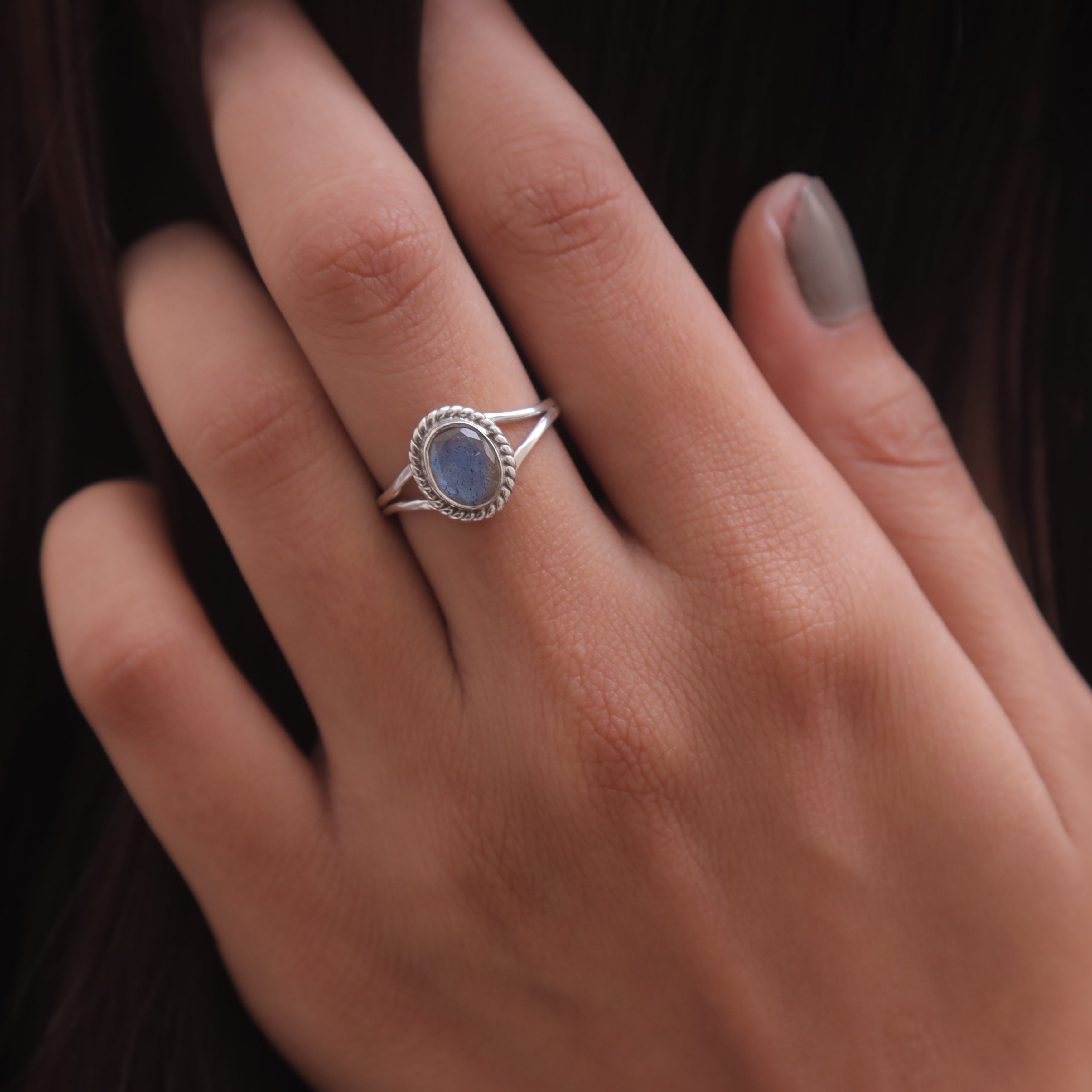 Labradorite Sterling Silver Ring