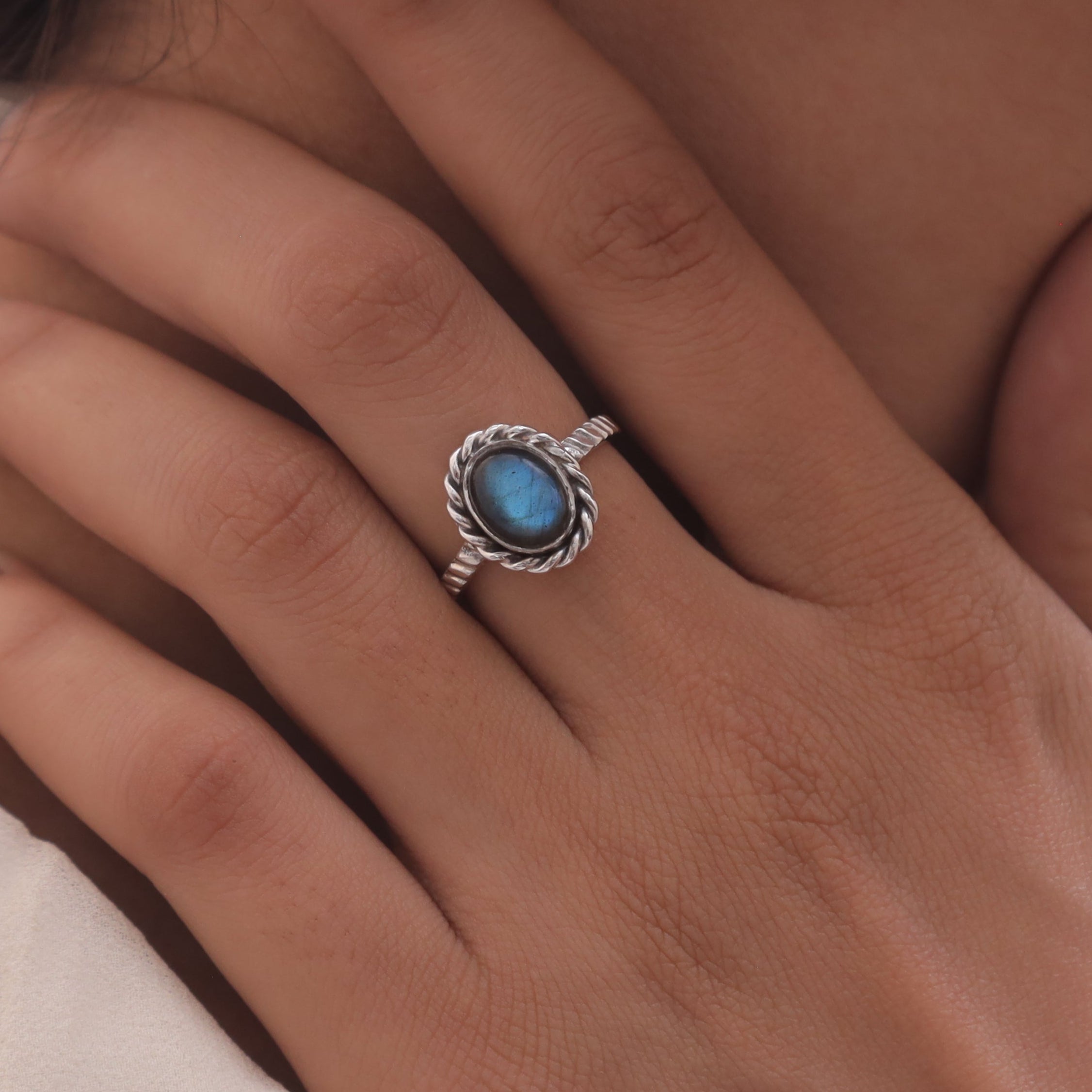 Labradorite Sterling Silver Ring