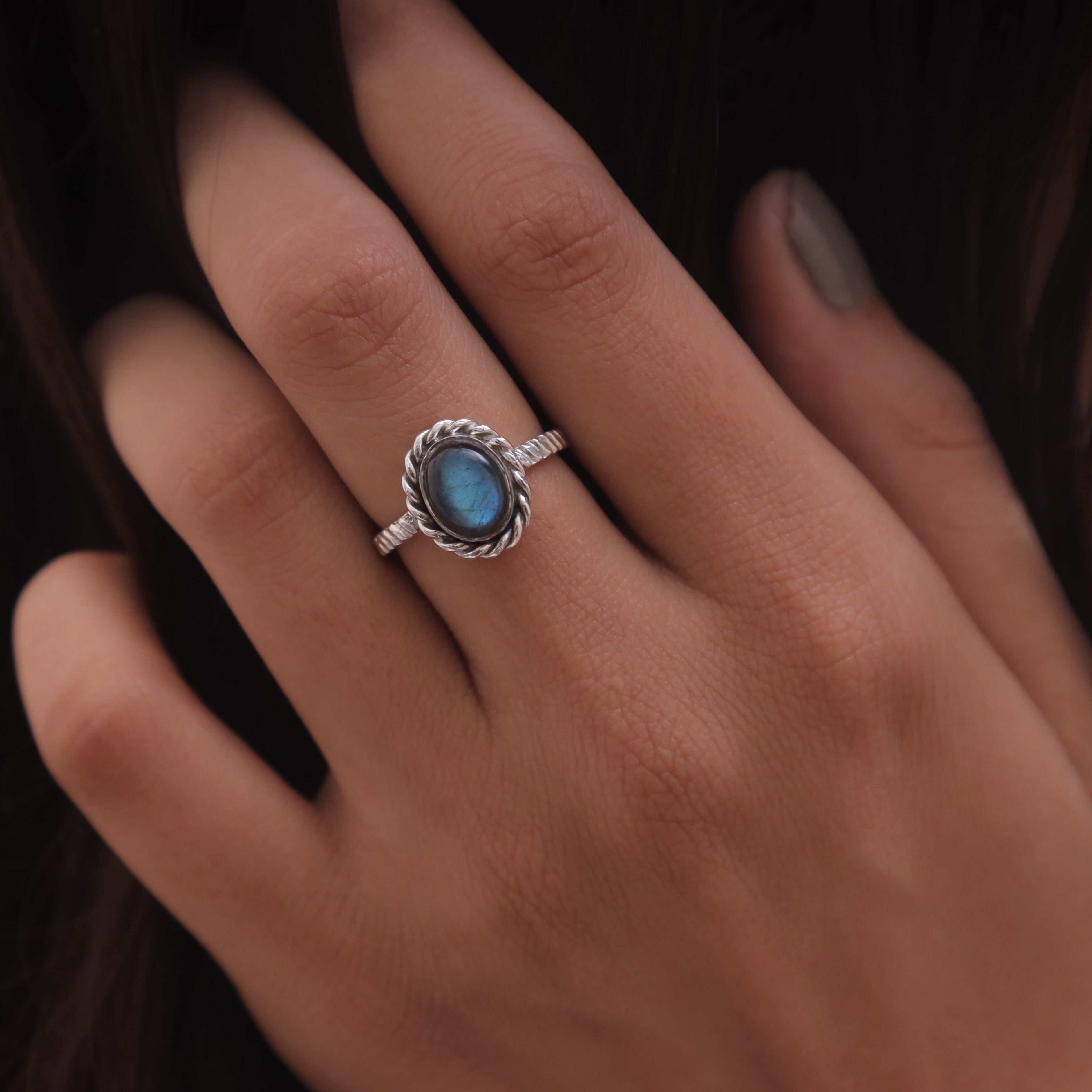 Labradorite Sterling Silver Ring