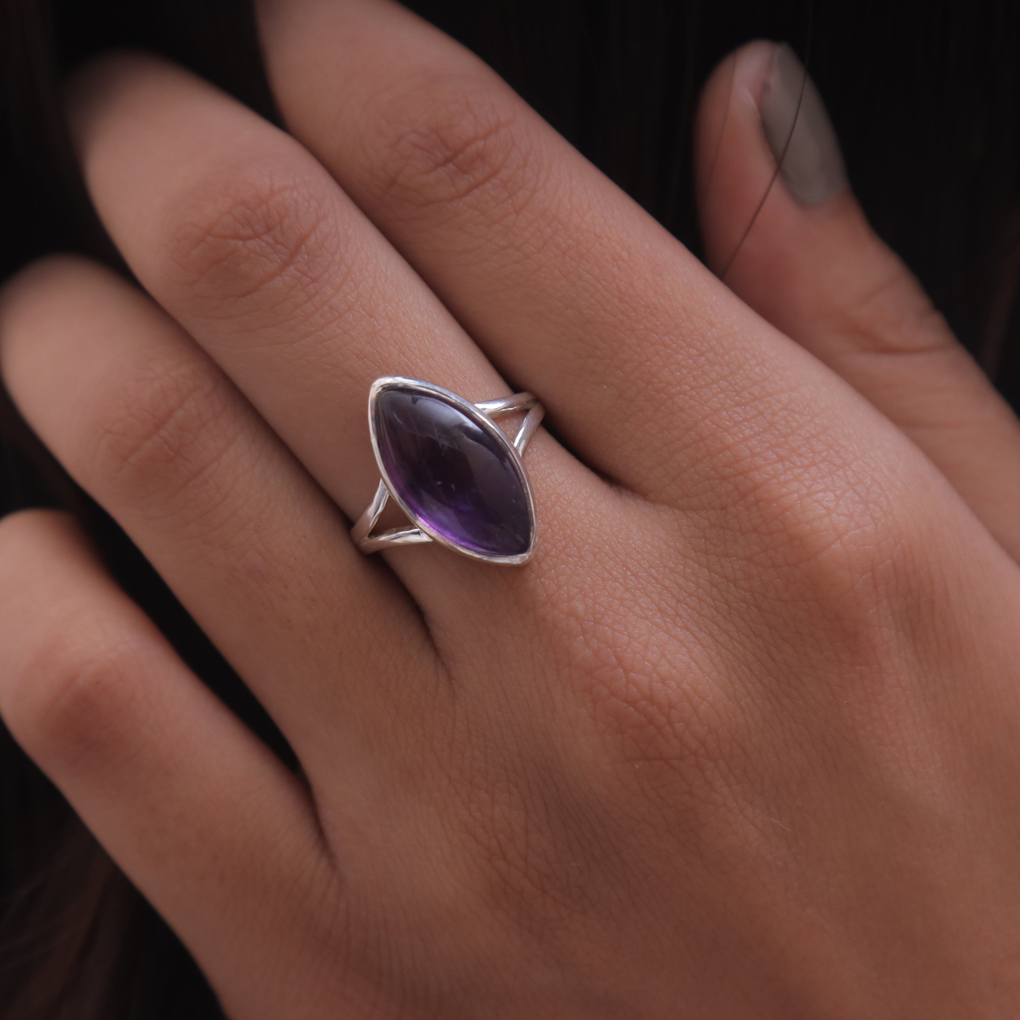 Amethyst Sterling Silver Ring
