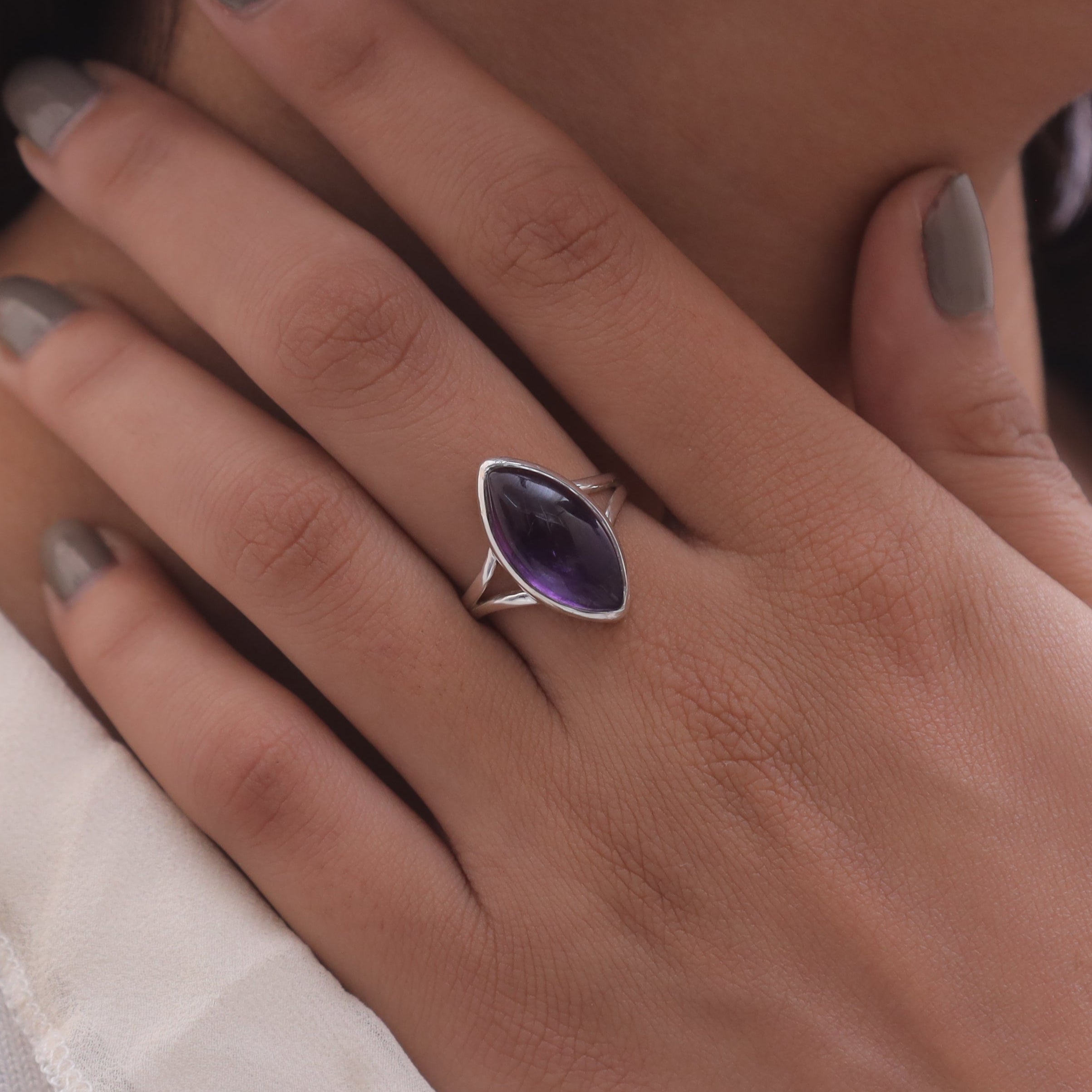 Amethyst Sterling Silver Ring