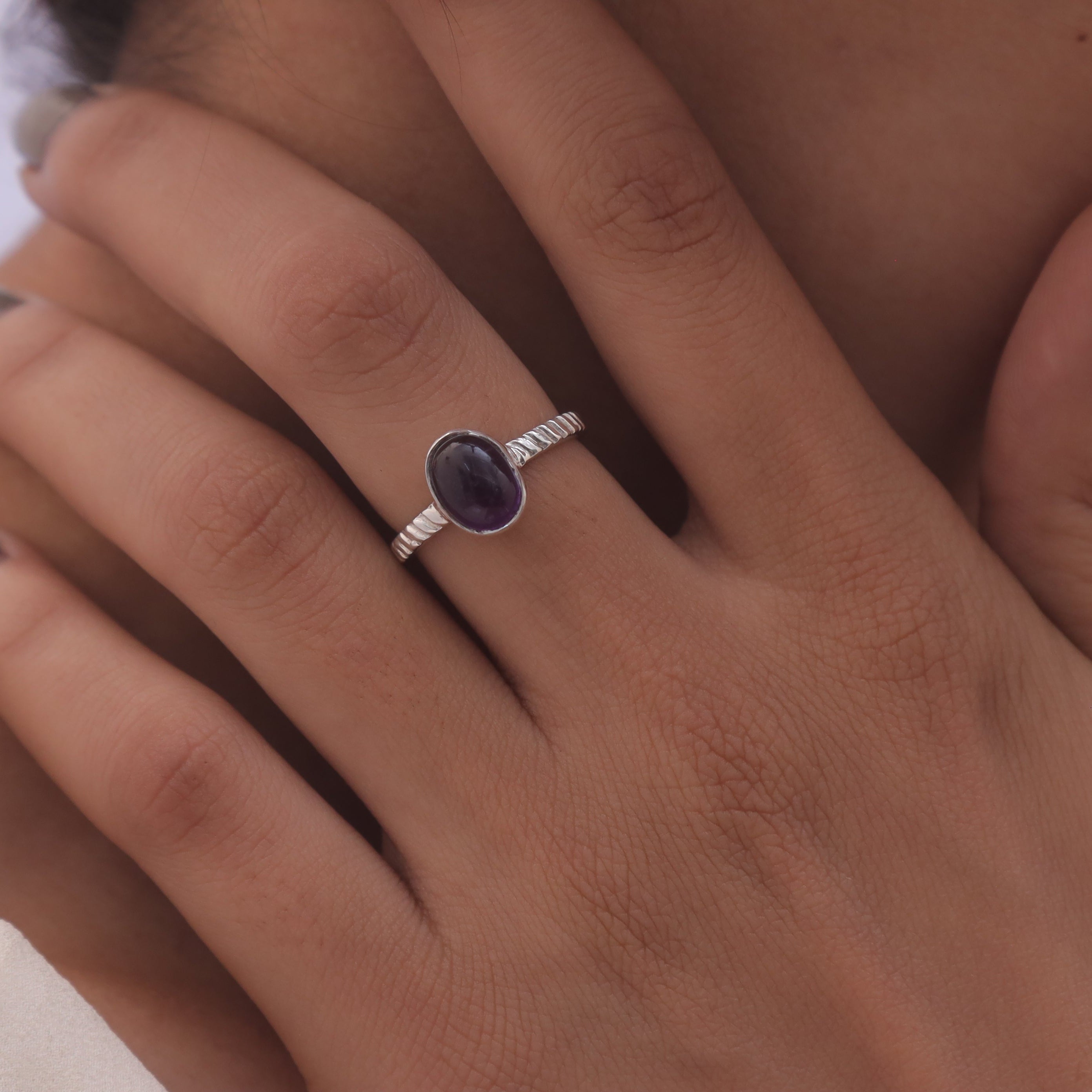 Amethyst Sterling Silver Ring