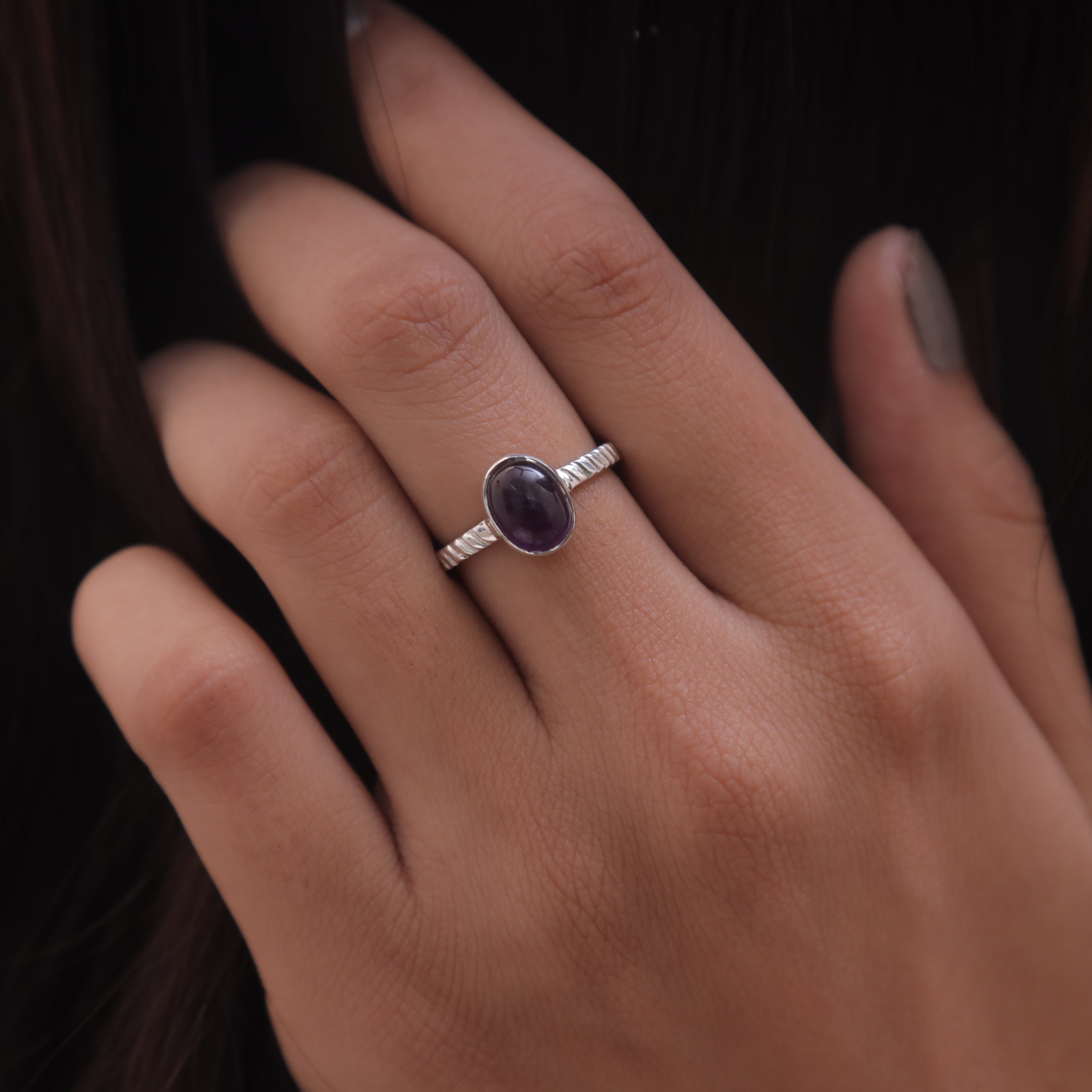 Amethyst Sterling Silver Ring