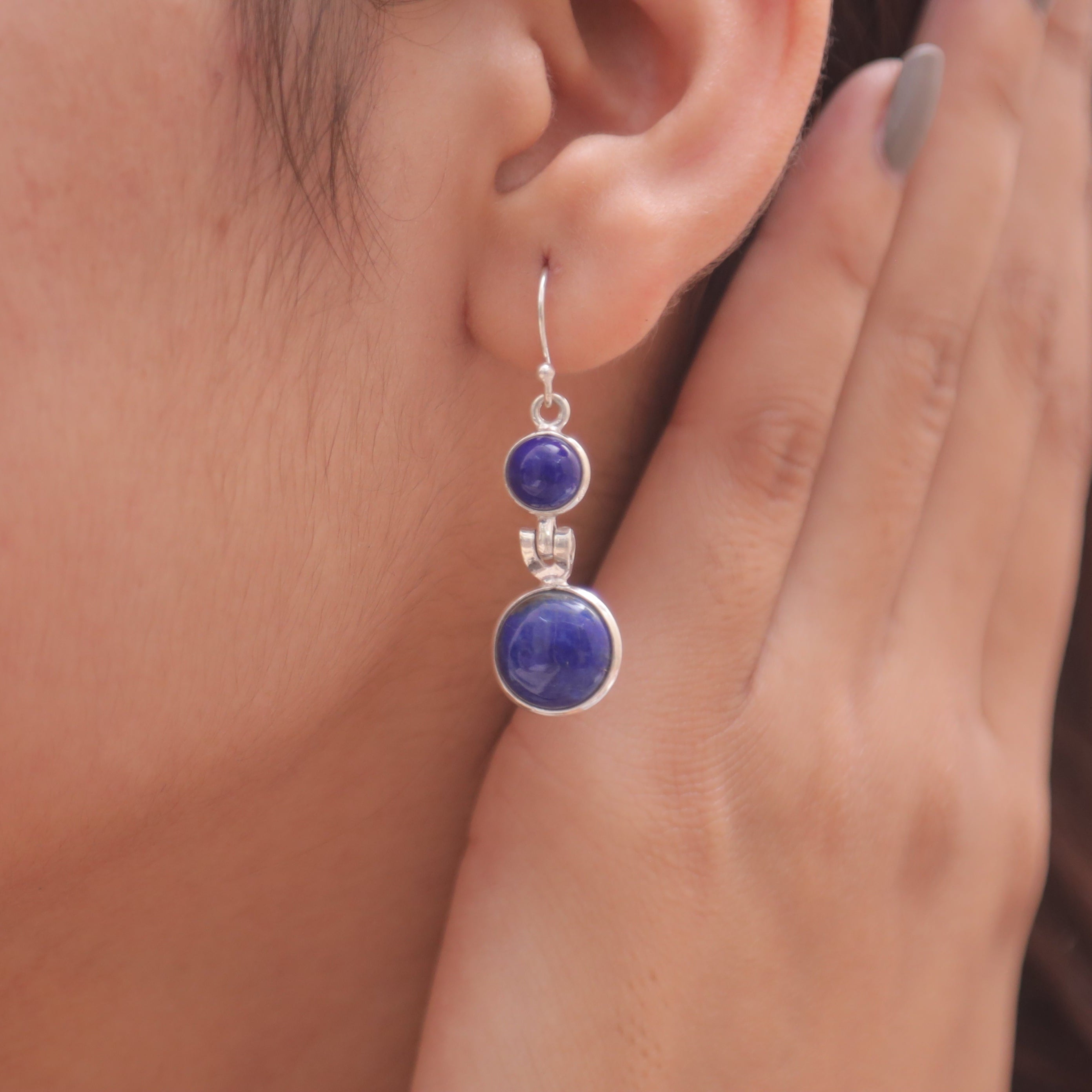 Lapis Lazuli Sterling Silver Earrings