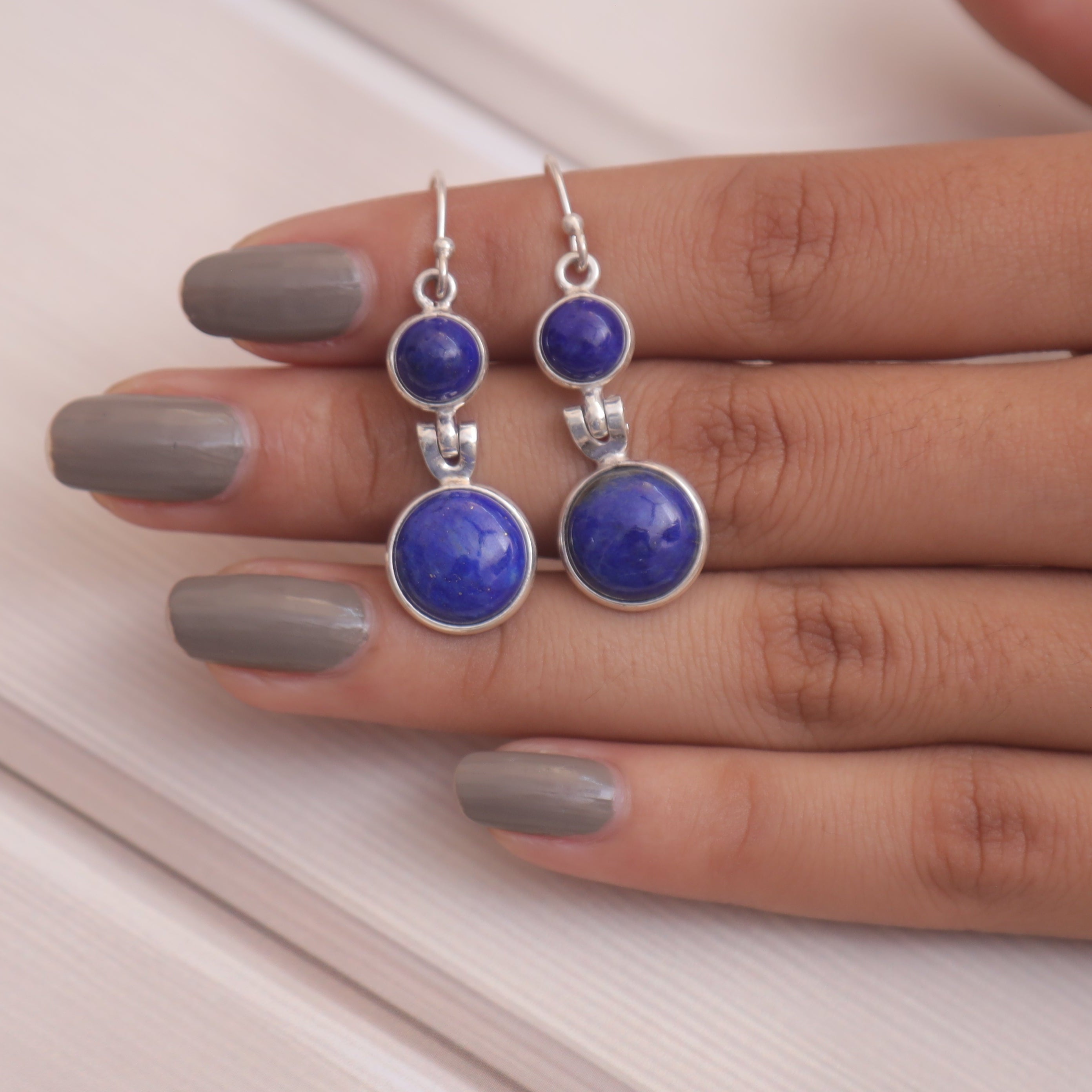 Lapis Lazuli Sterling Silver Earrings