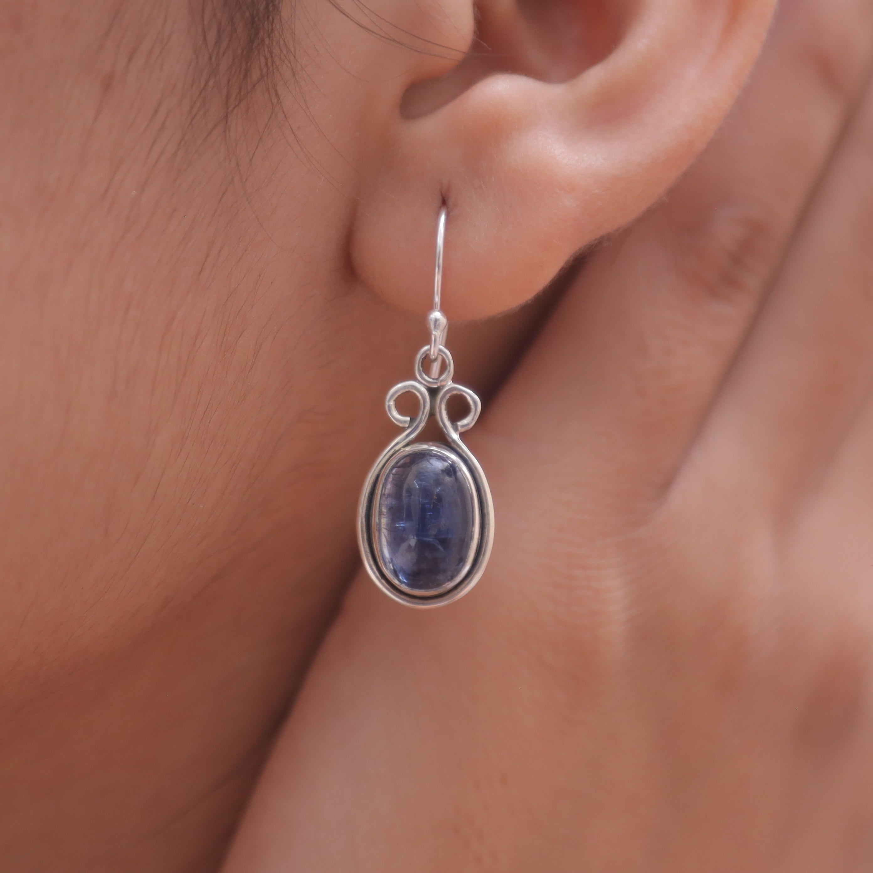 Kyanite Sterling Silver Earrings
