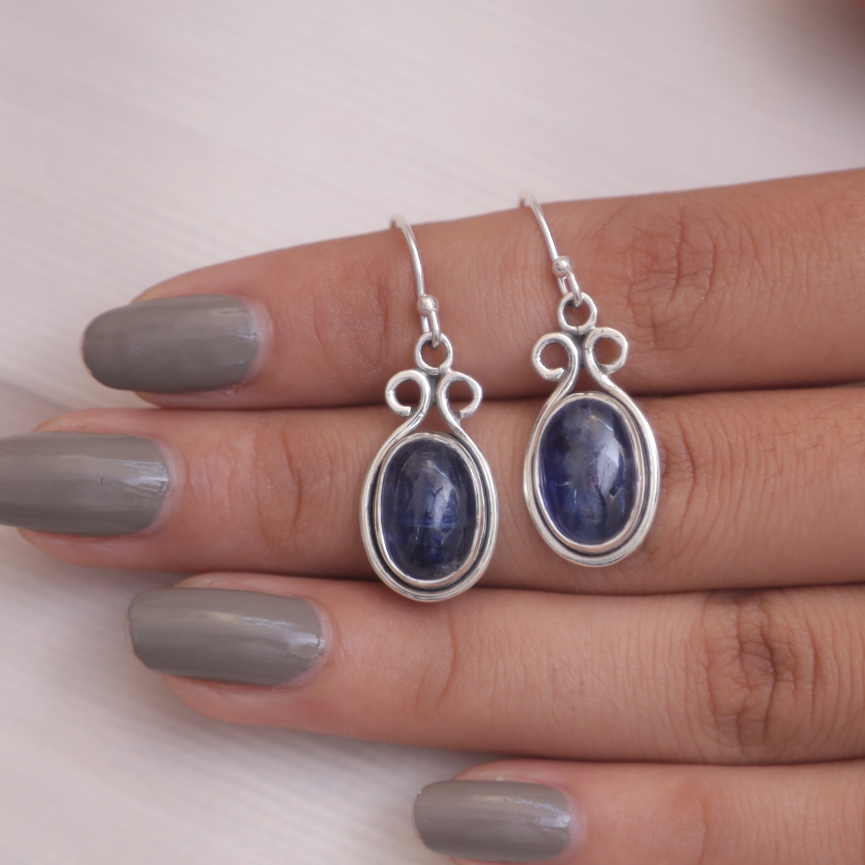 Kyanite Sterling Silver Earrings