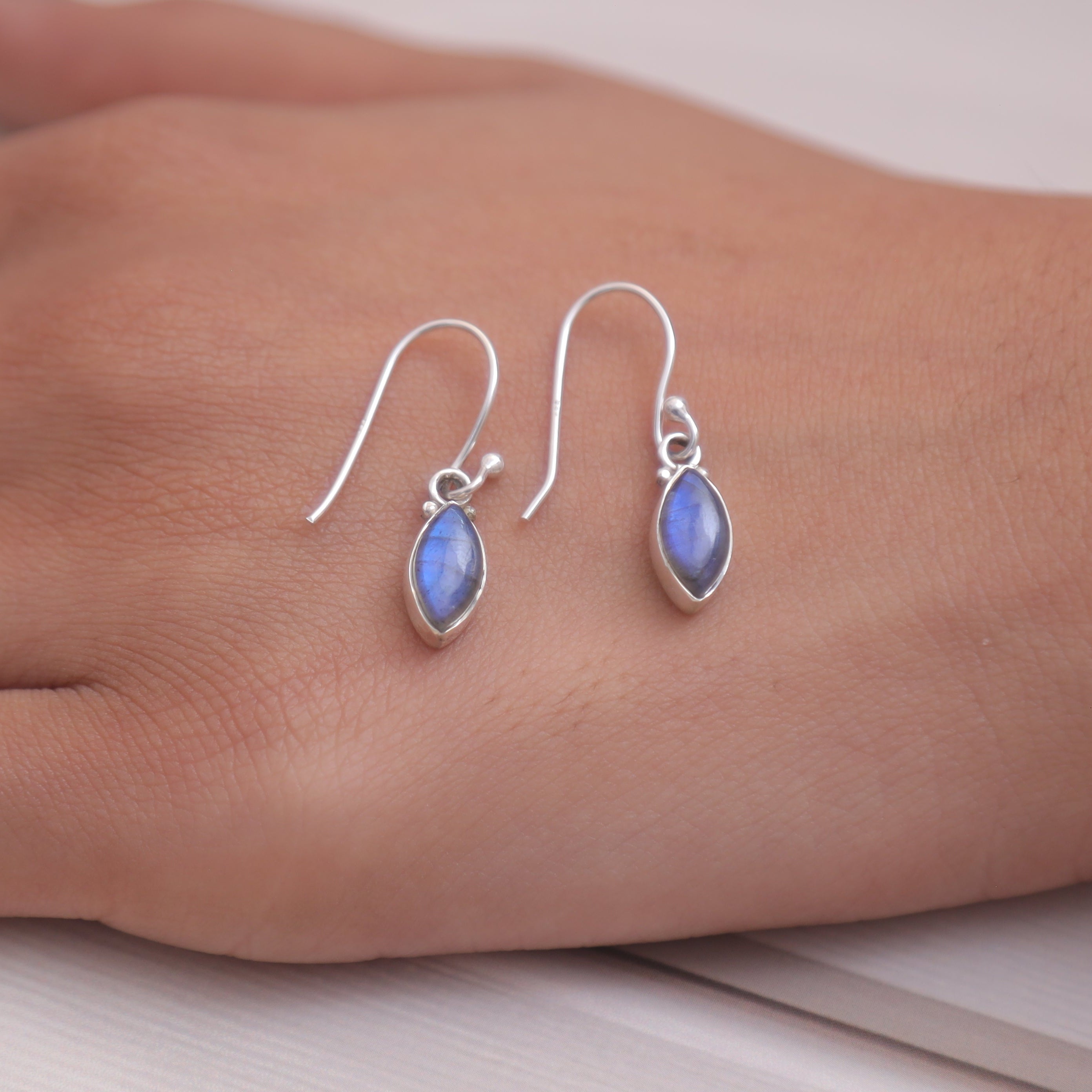 Labradorite Sterling Silver Earrings