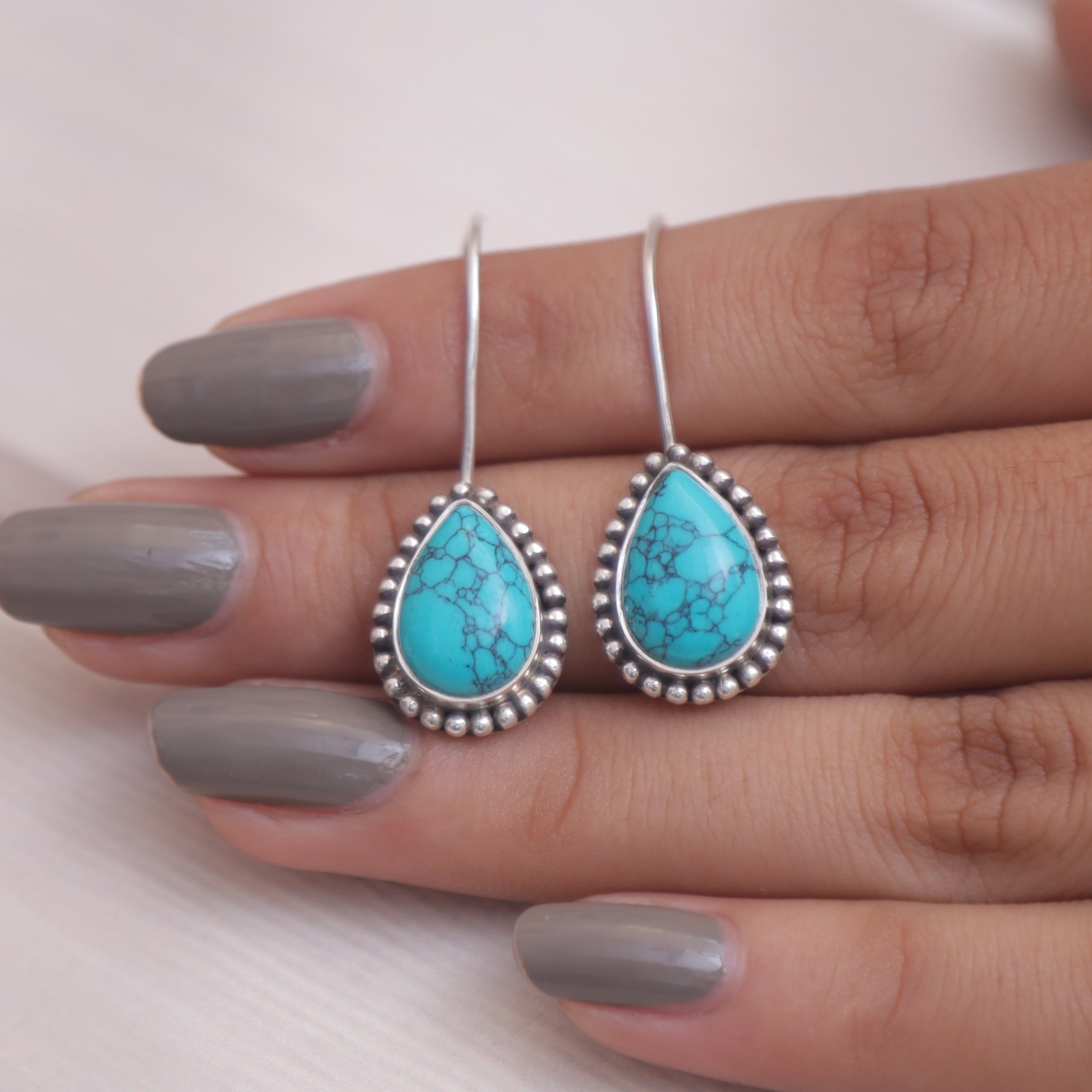 Arizona Turquoise Sterling Silver Earrings