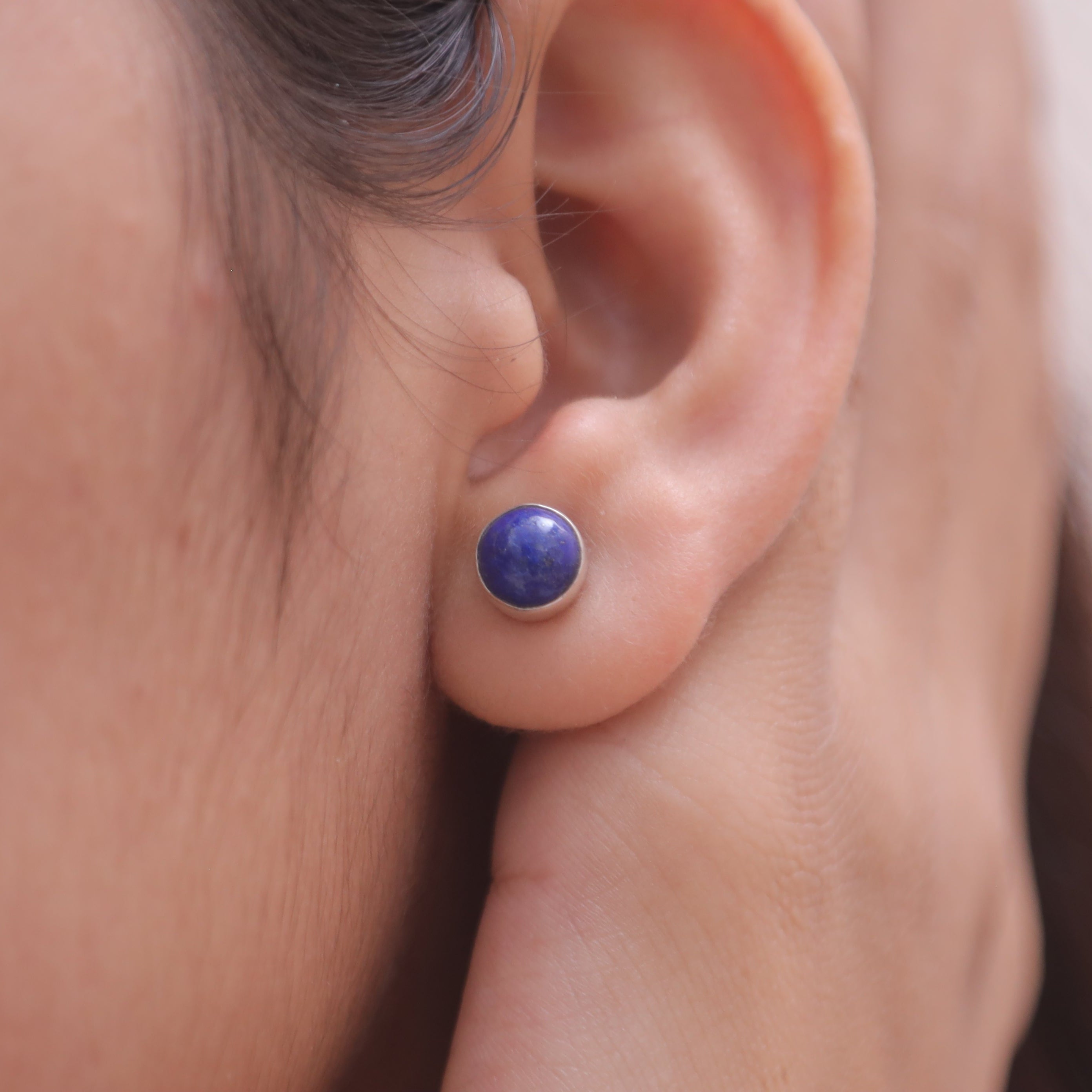Lapis Lazuli Sterling Silver Studs