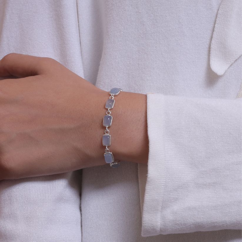 Sponge Coral Sterling Silver Bracelet