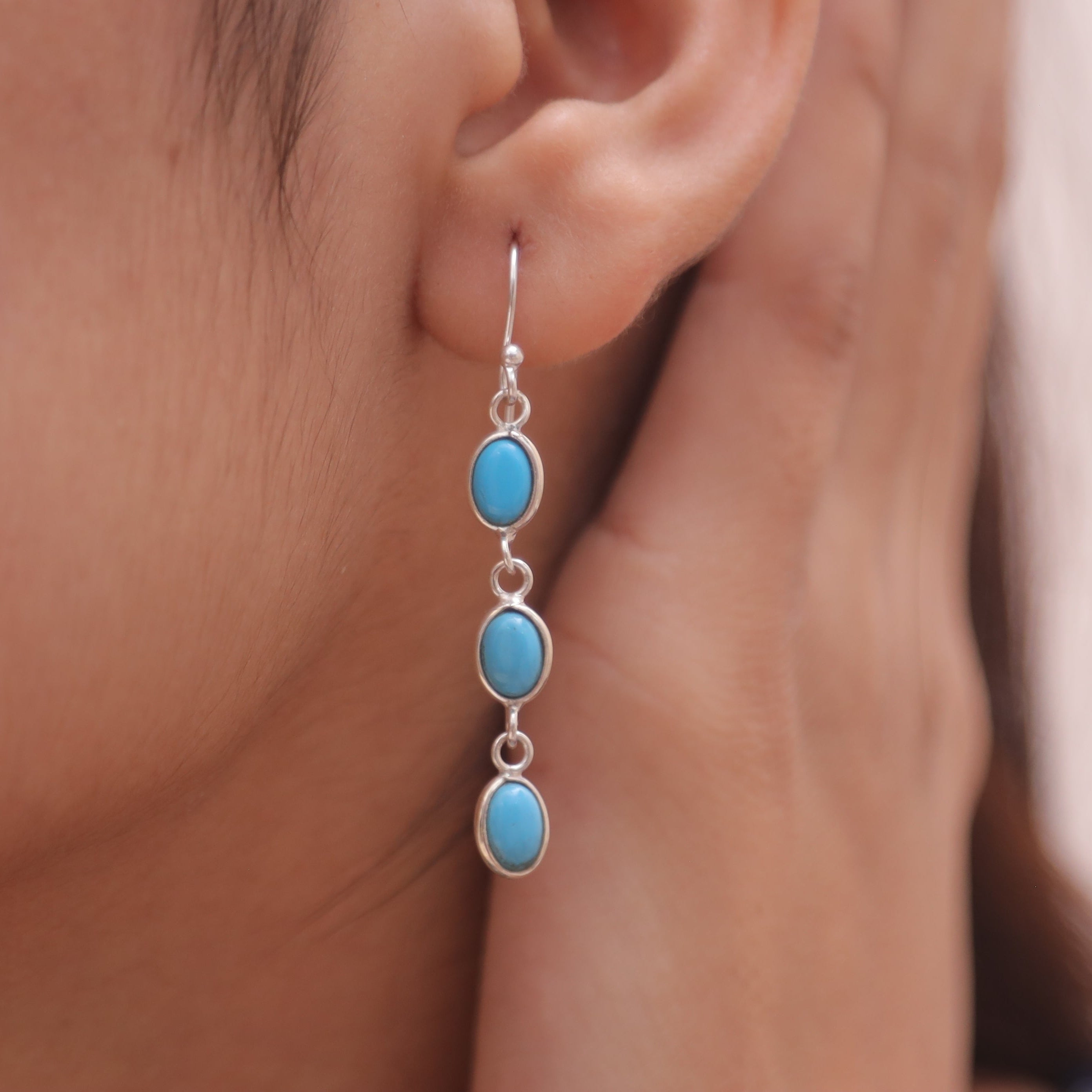 Arizona Turquoise Sterling Silver Earrings