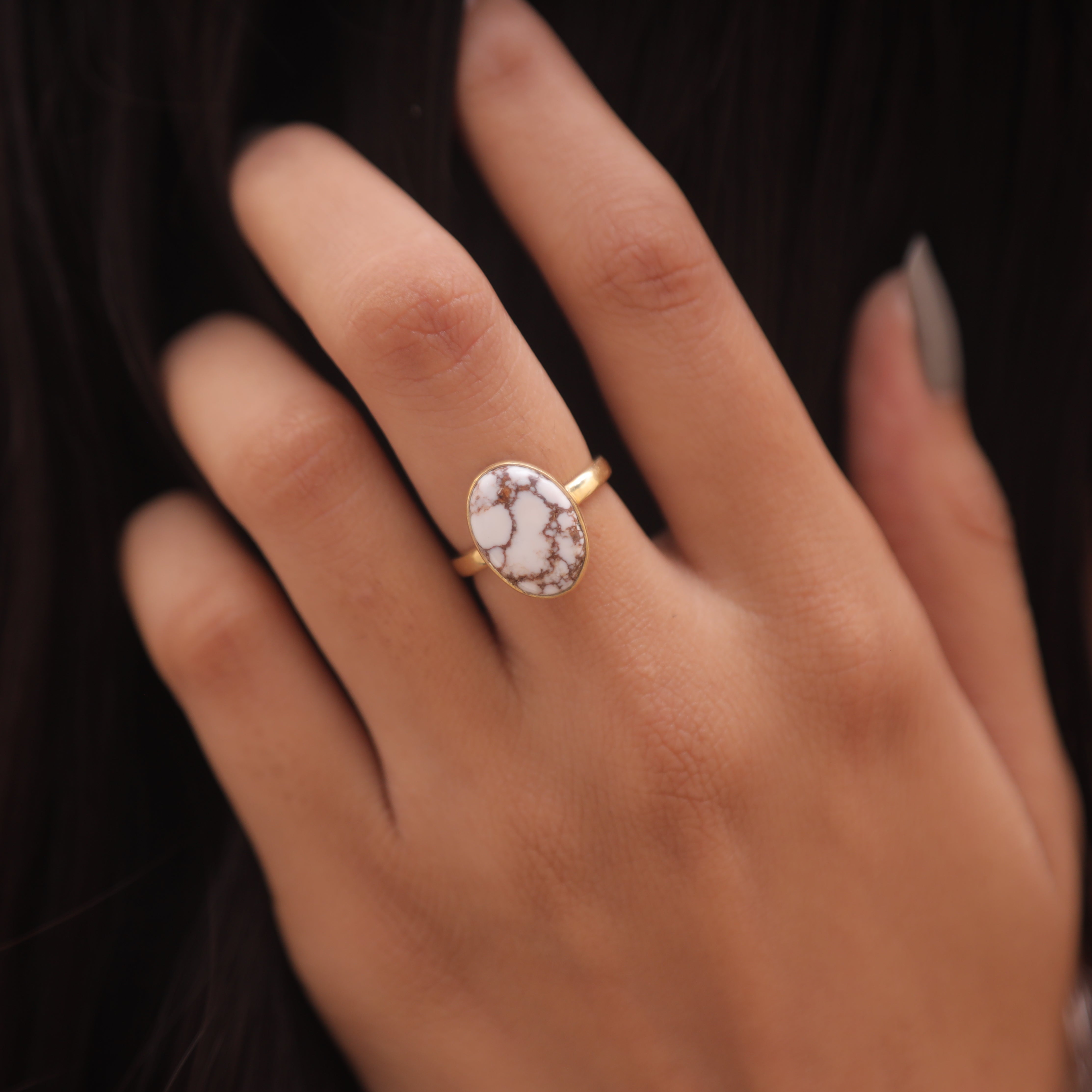 Wild Horse 18k Gold Plated Solid Silver Ring