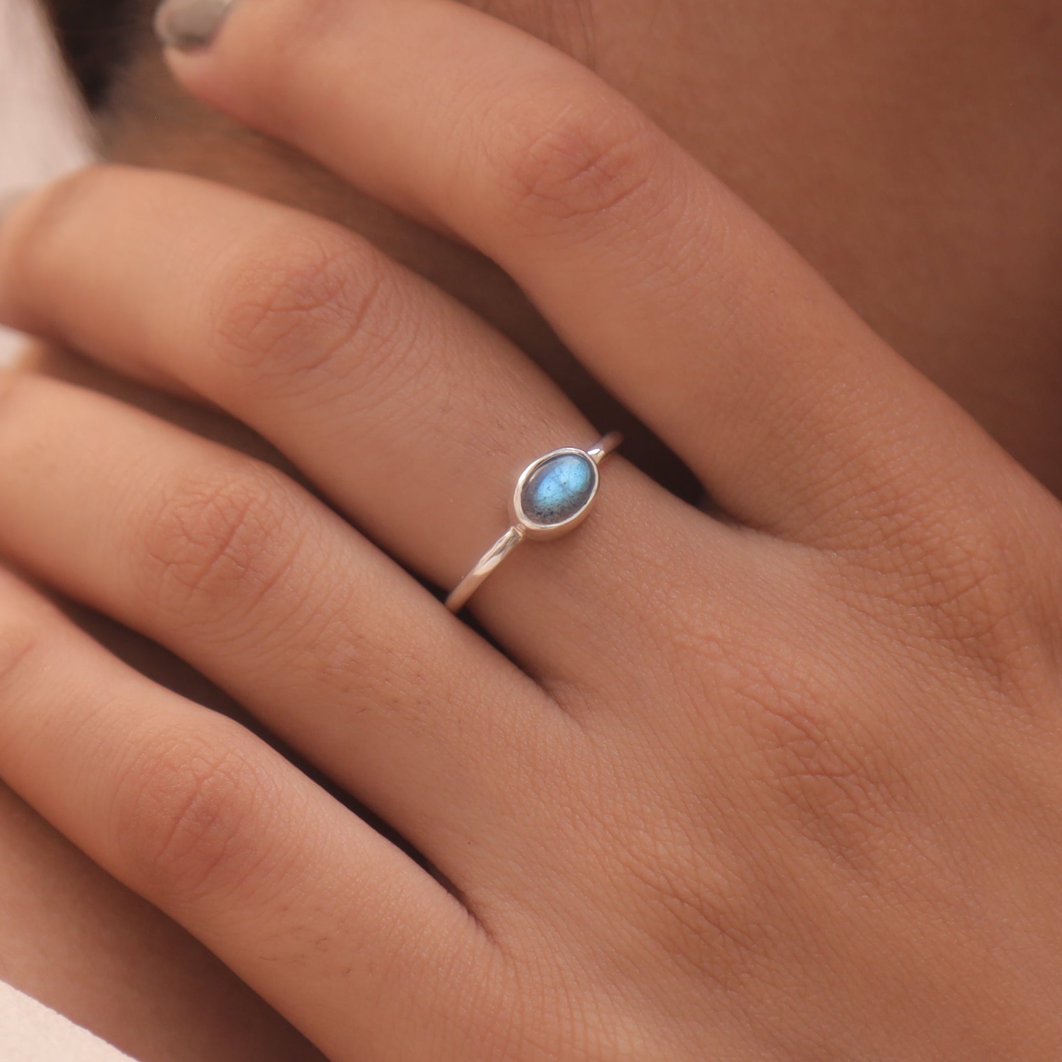 Labradorite Sterling Silver Ring