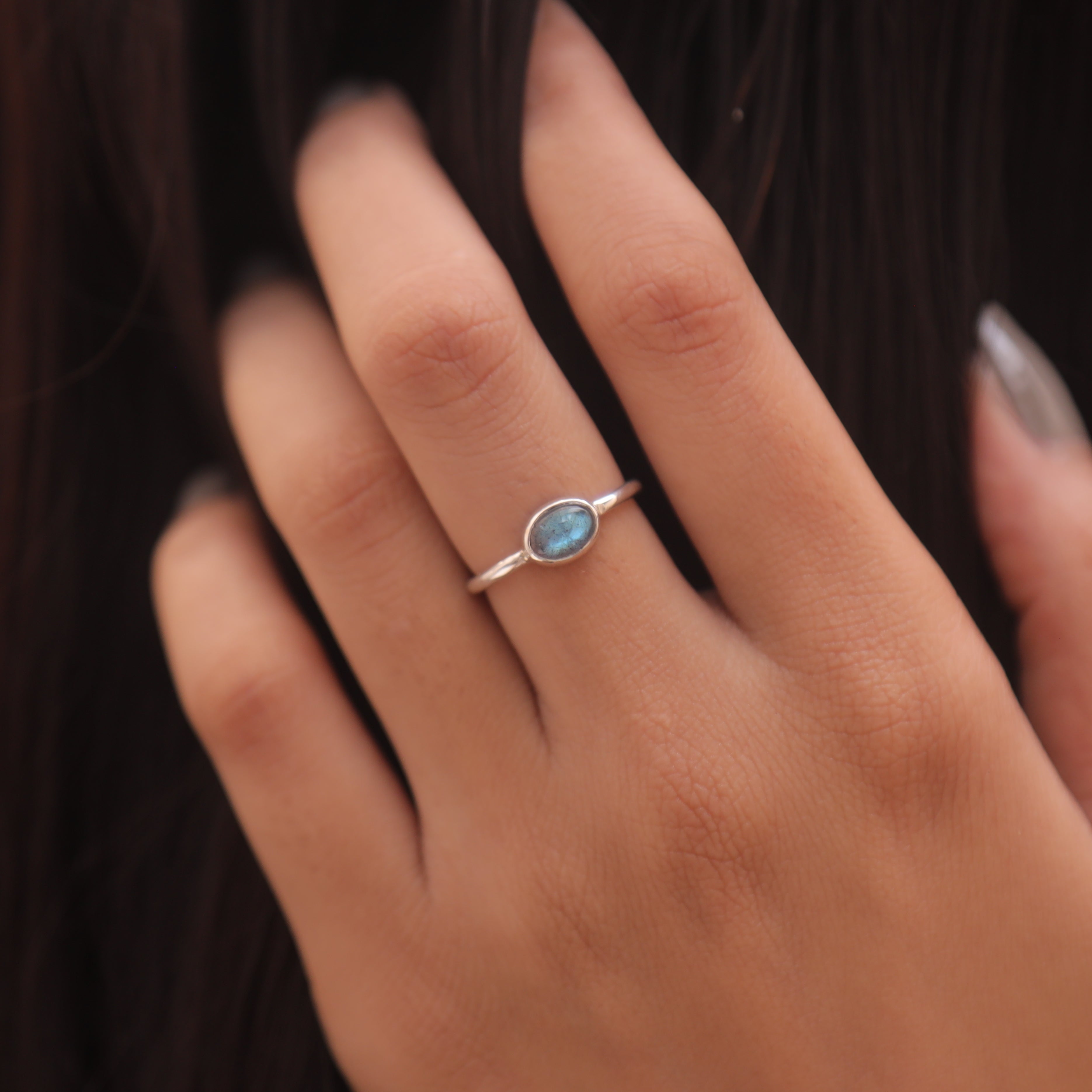 Labradorite Sterling Silver Ring