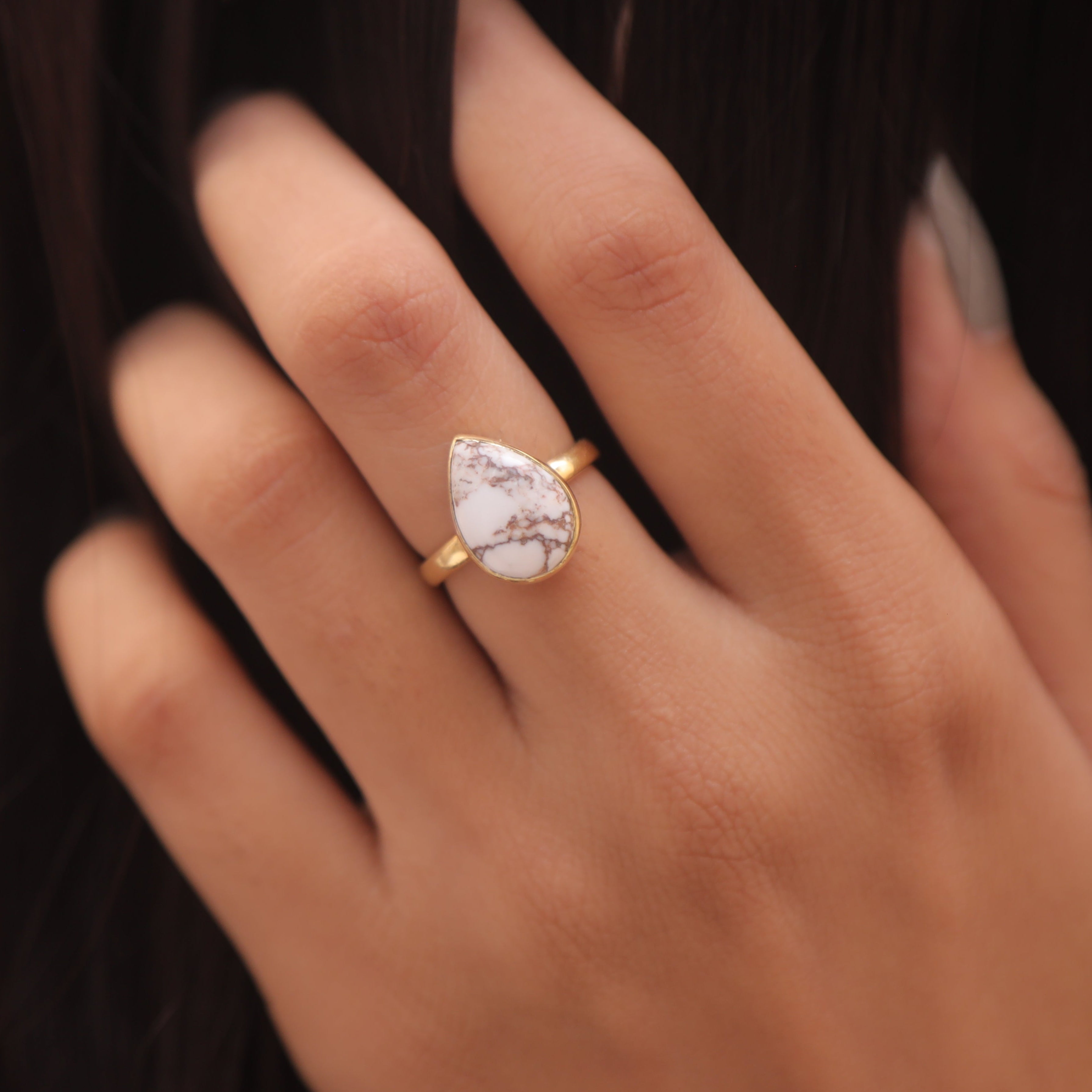 Wild Horse 18k Gold Plated Sterling Silver Ring