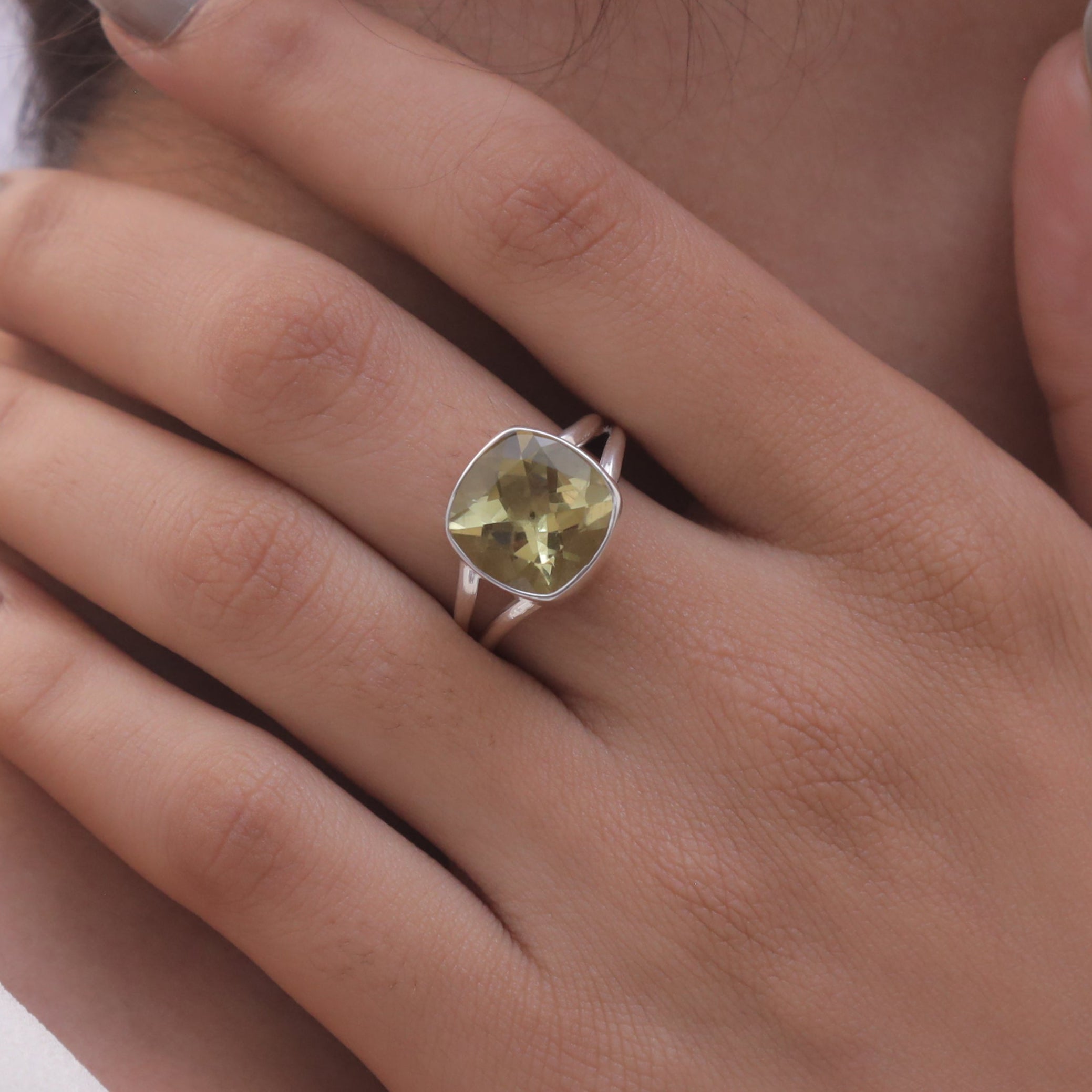 Lemon Topaz Sterling Silver Ring