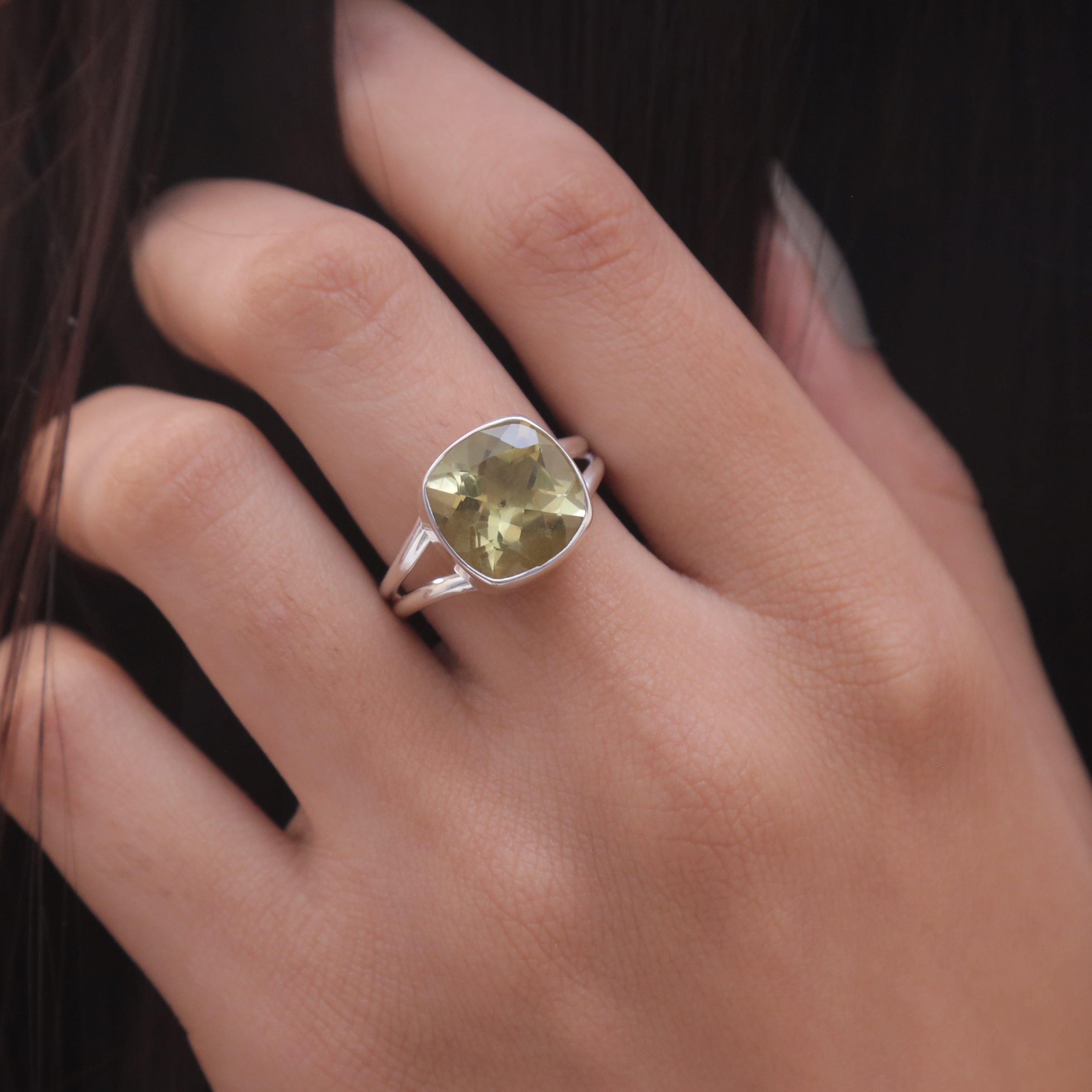 Lemon Topaz Sterling Silver Ring