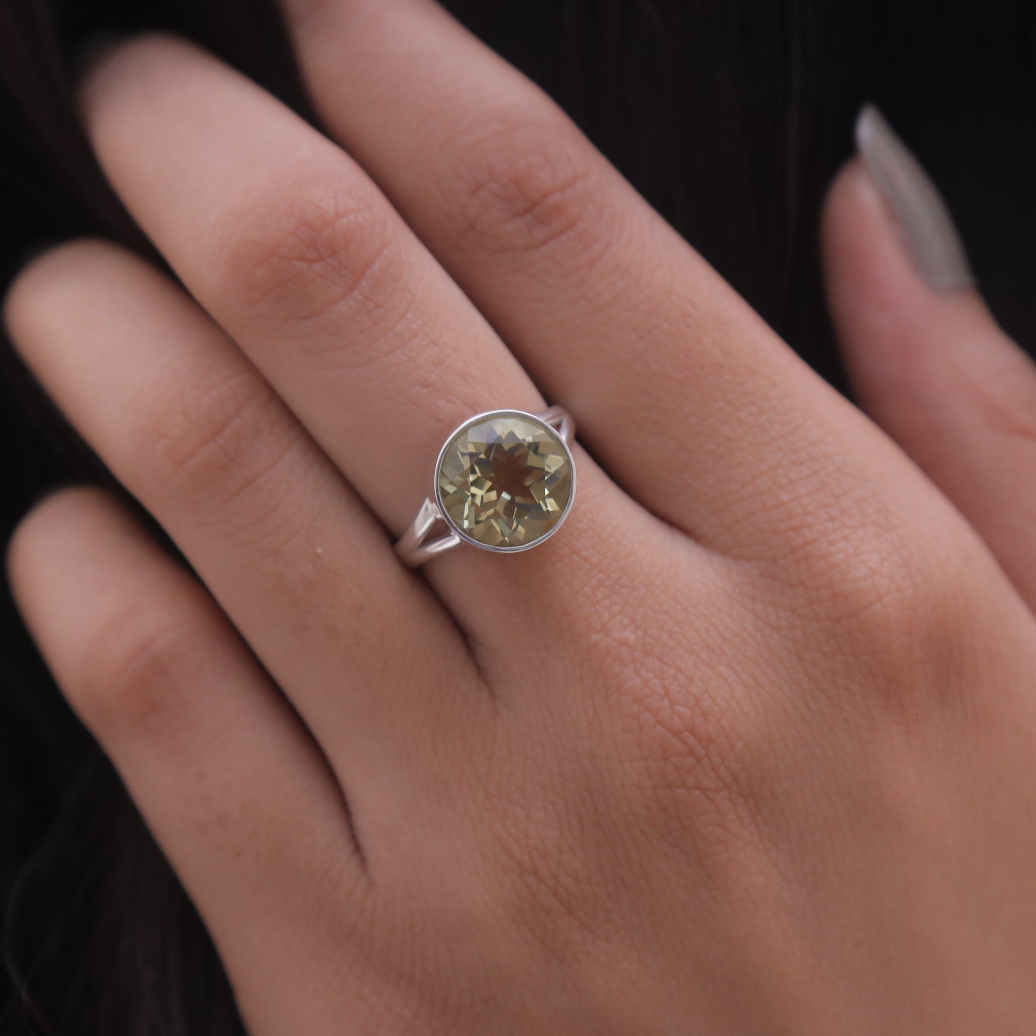 Lemon Topaz Sterling Silver Ring
