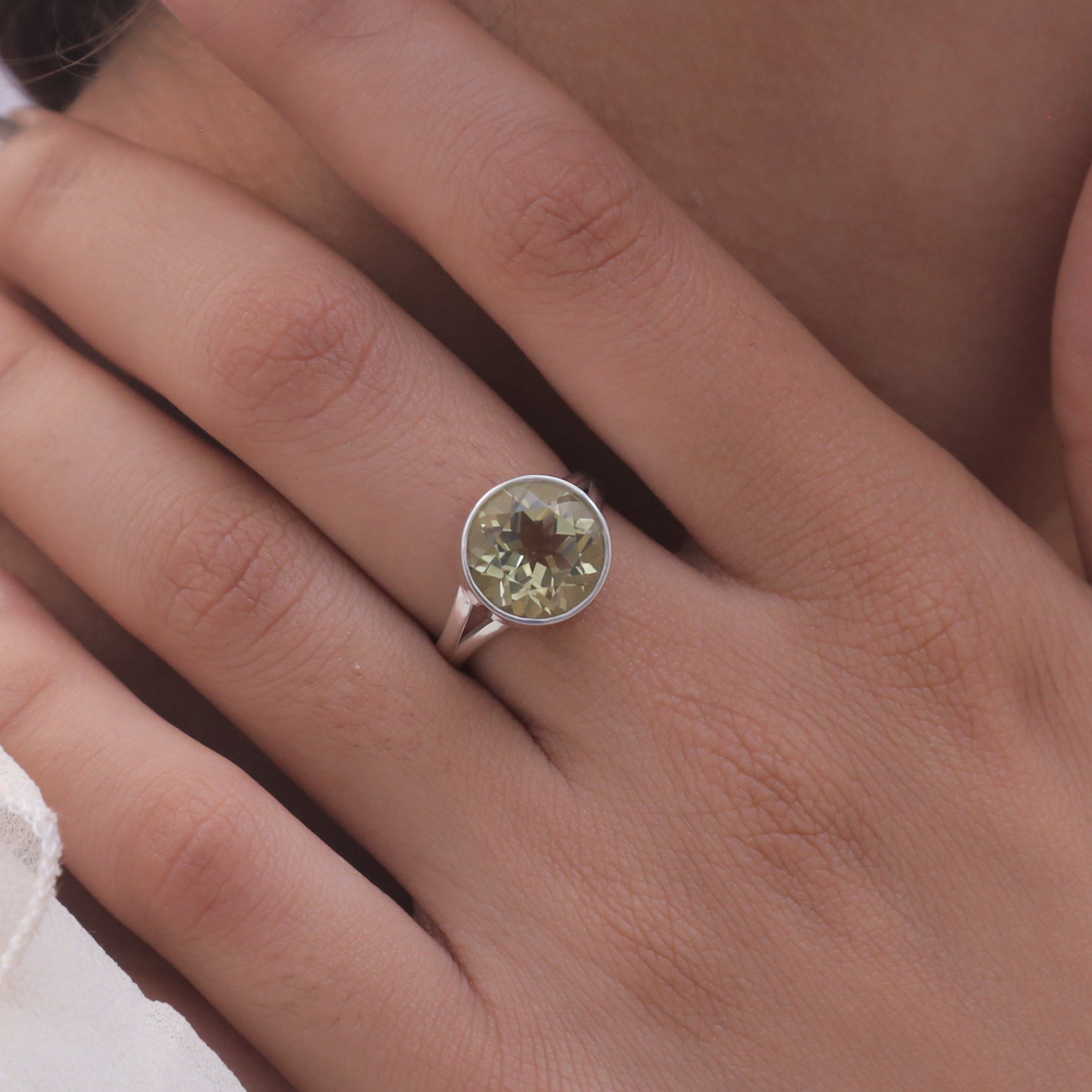 Lemon Topaz Sterling Silver Ring