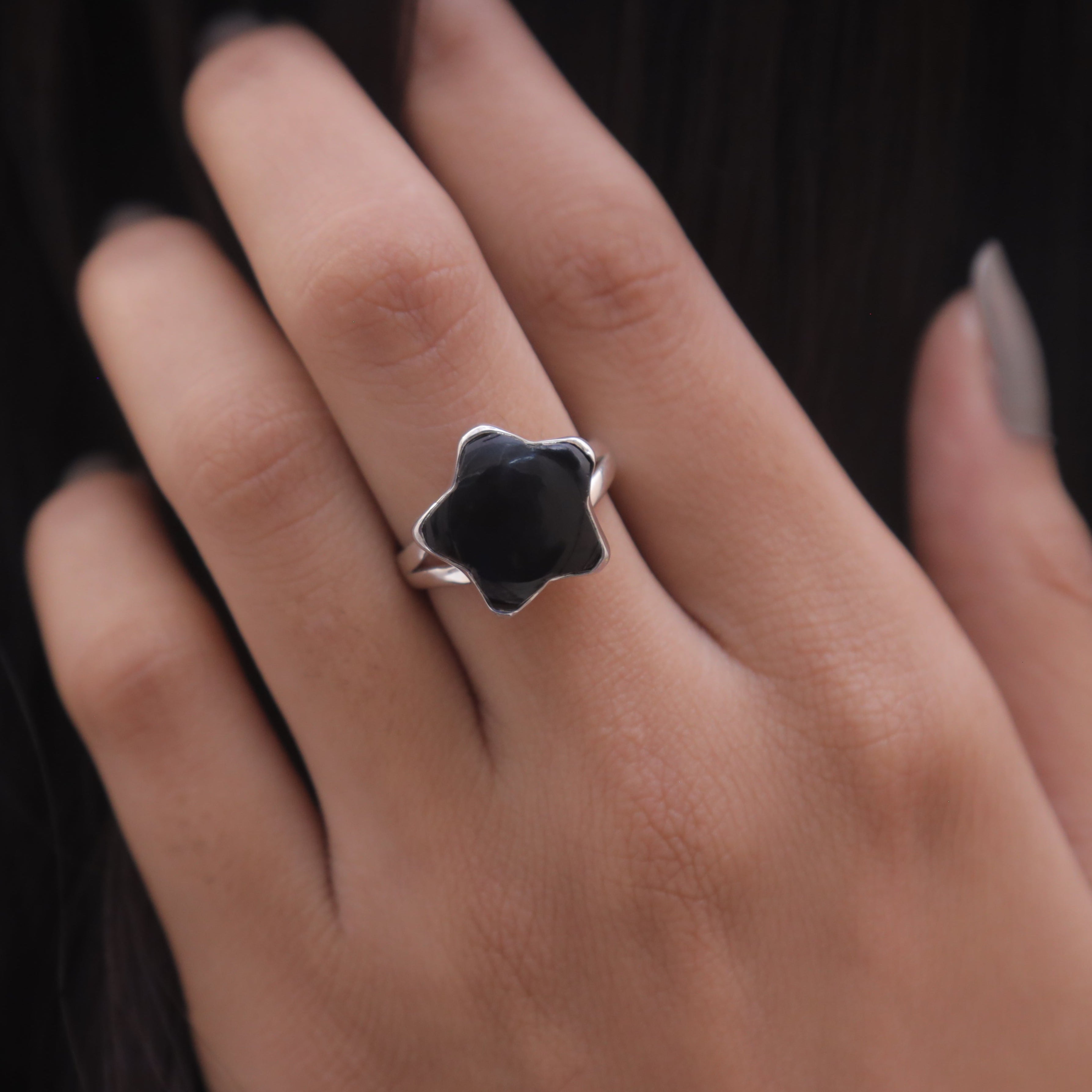 Black Onyx Sterling Silver Ring