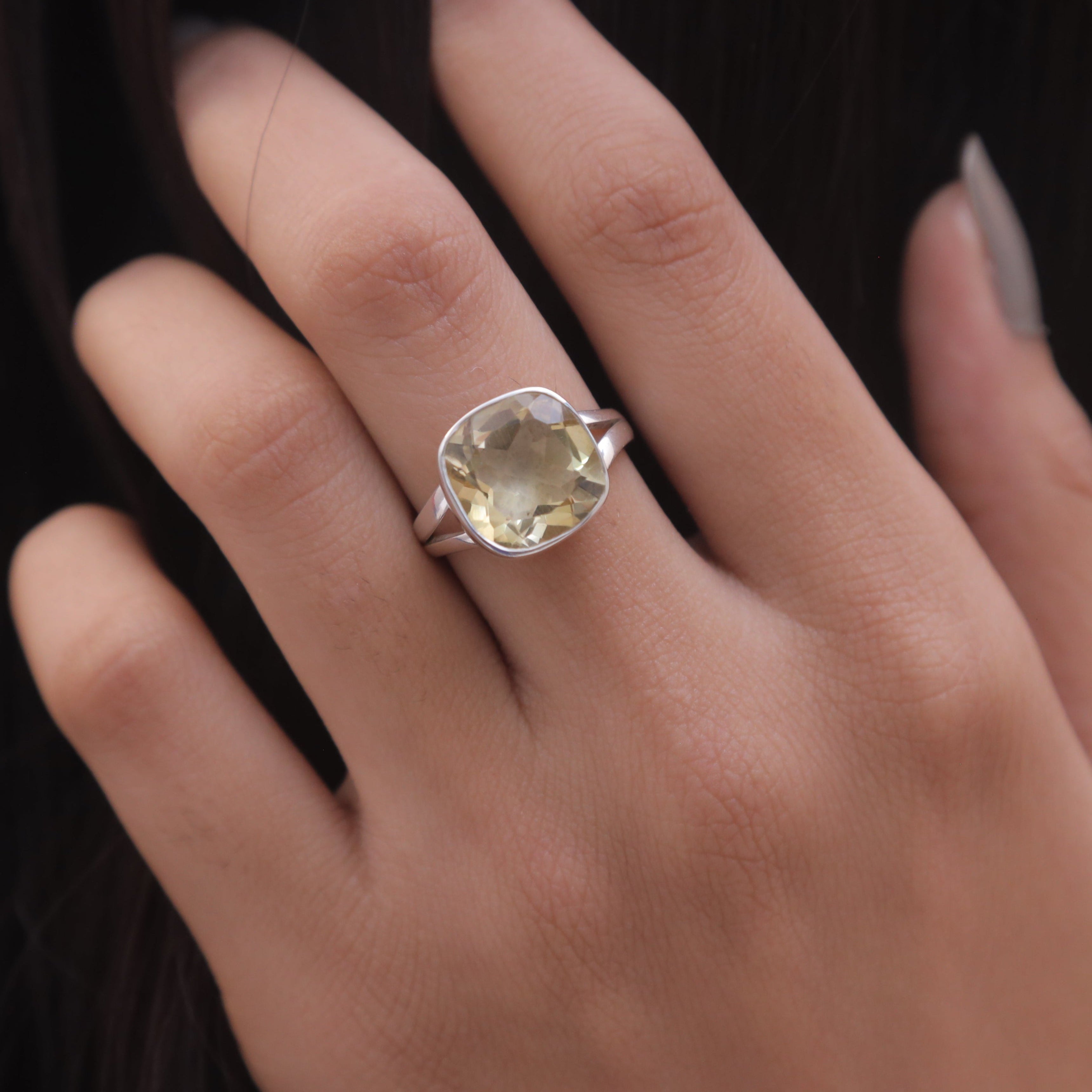 Citrine Sterling Silver Ring