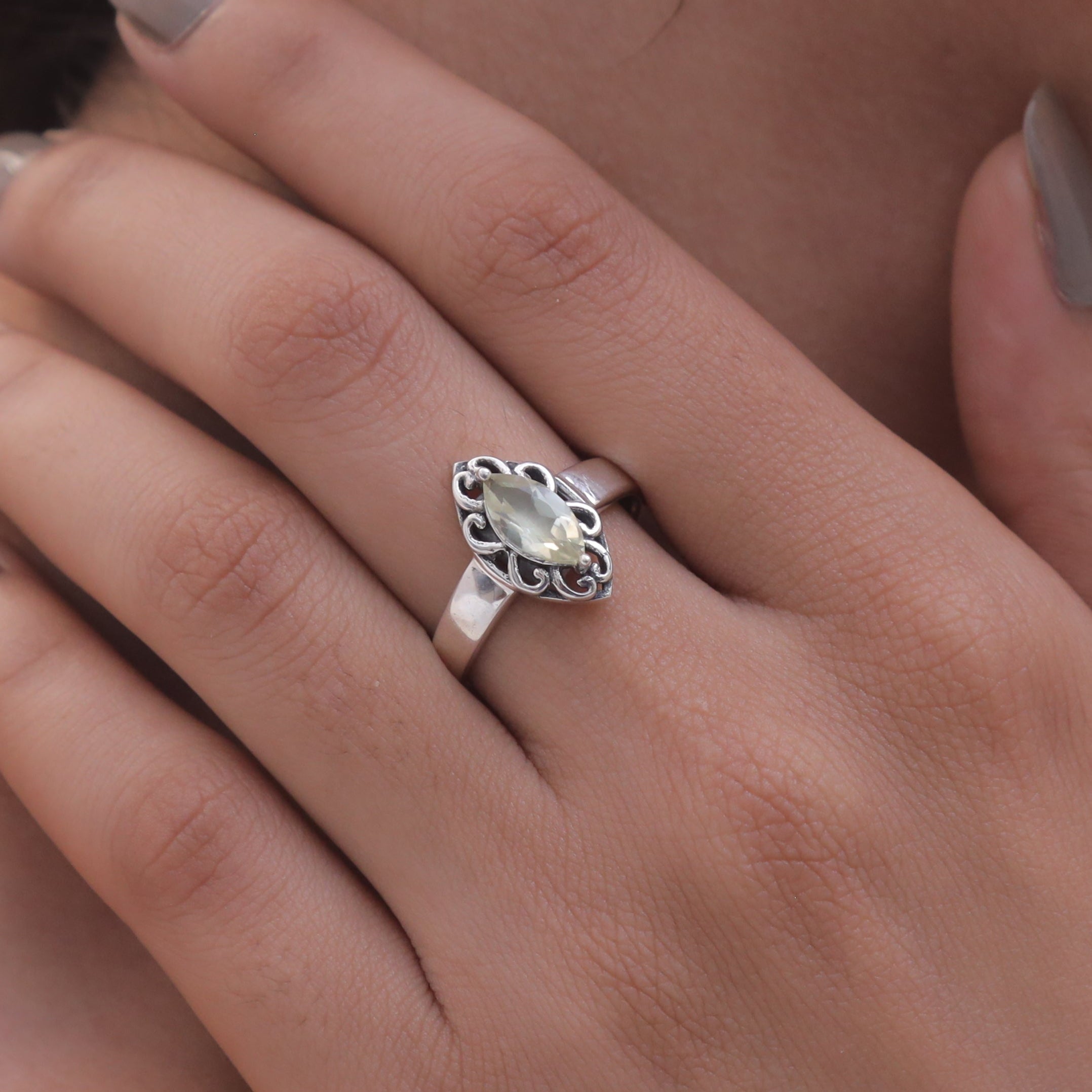 Lemon Topaz Sterling Silver Ring