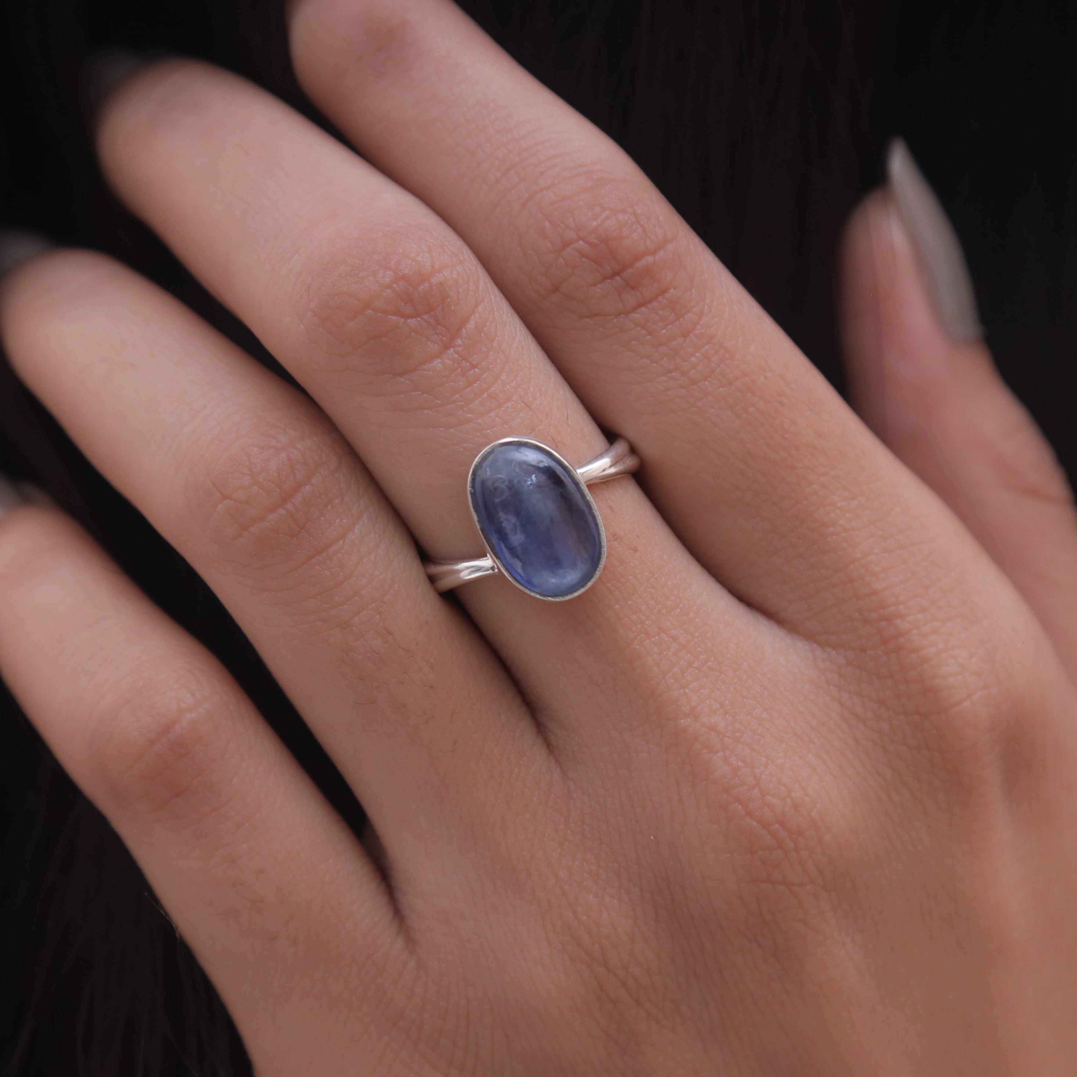 Kyanite Solid Silver Ring