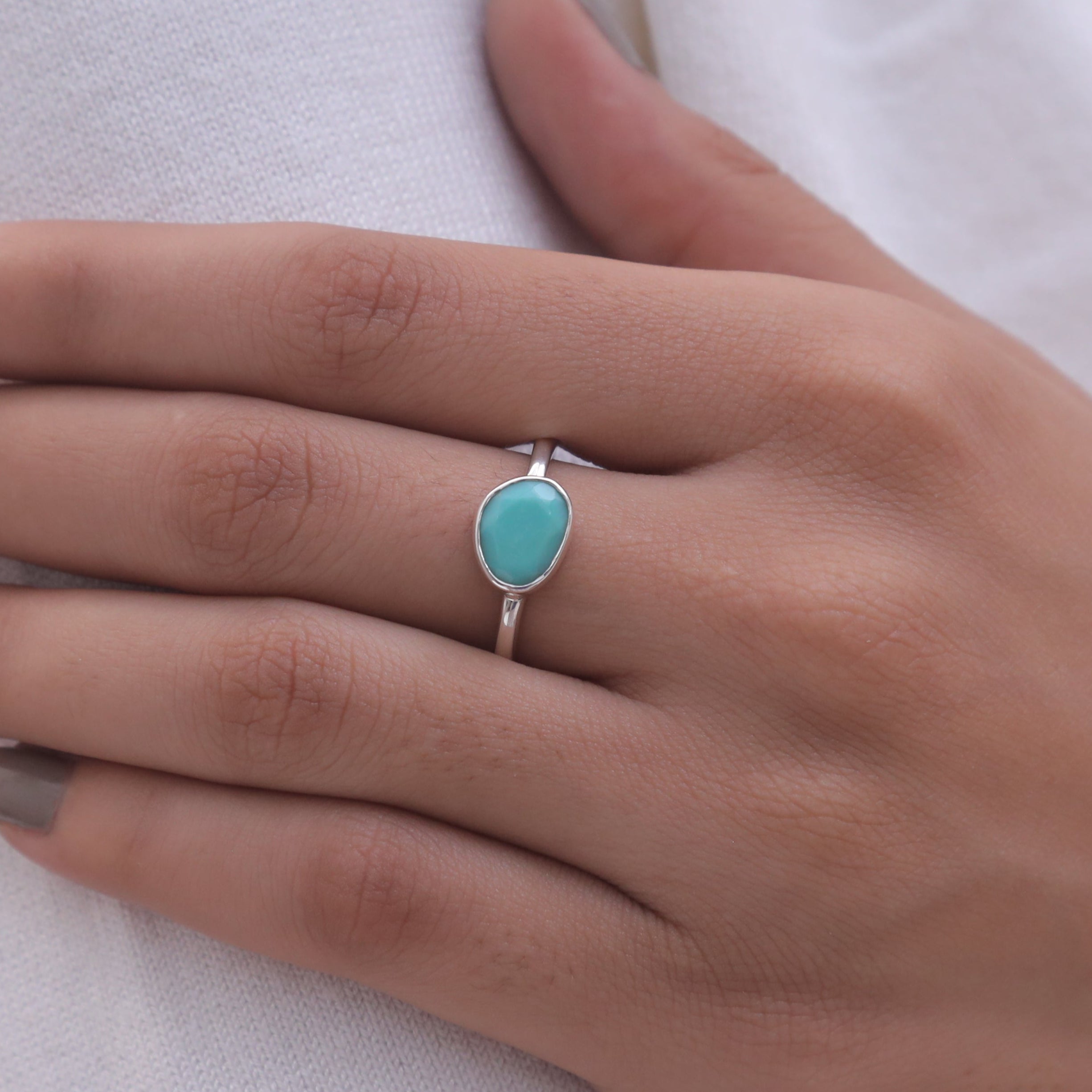 Chrysoprase Sterling Silver Ring
