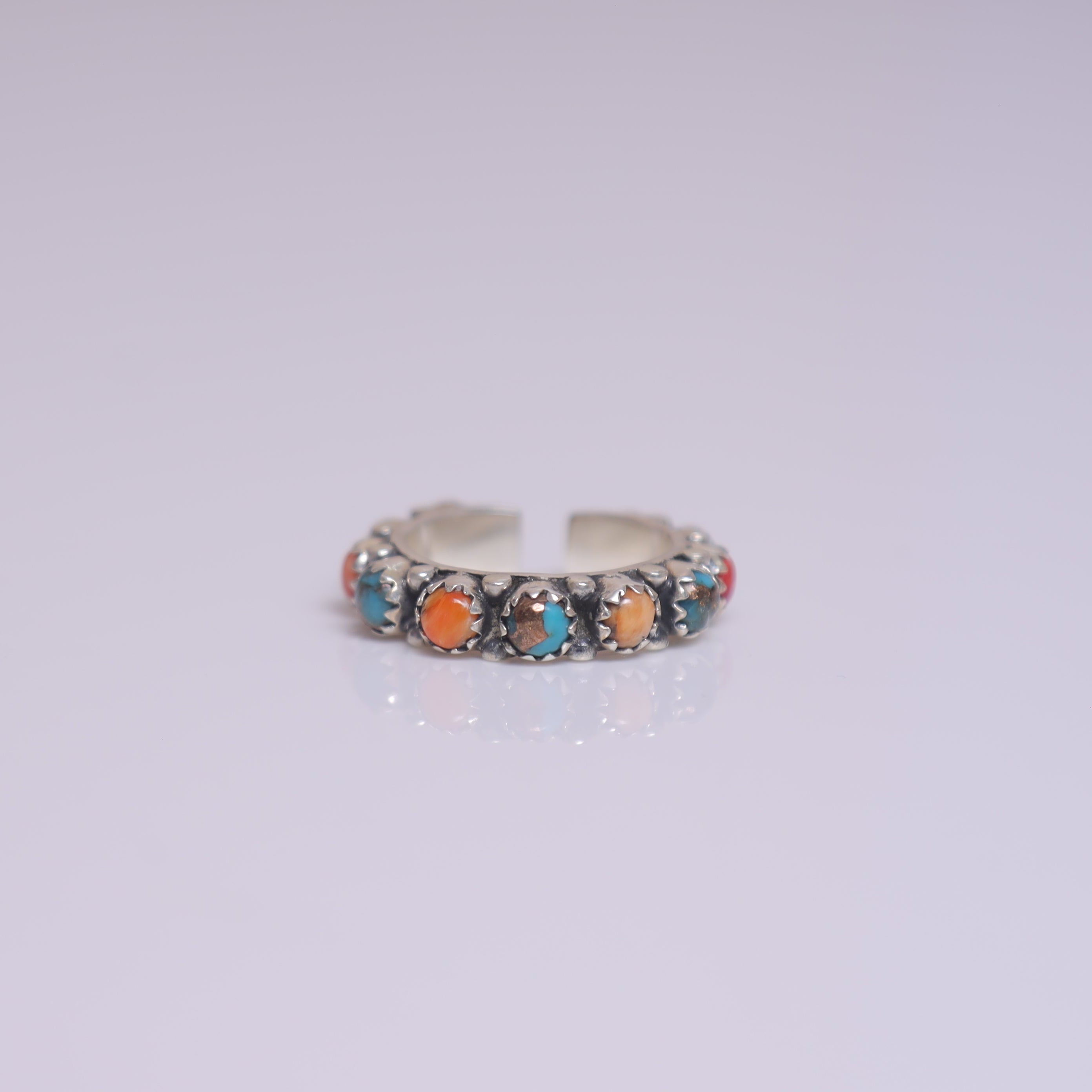 Oyster Turquoise Sterling Silver Ring